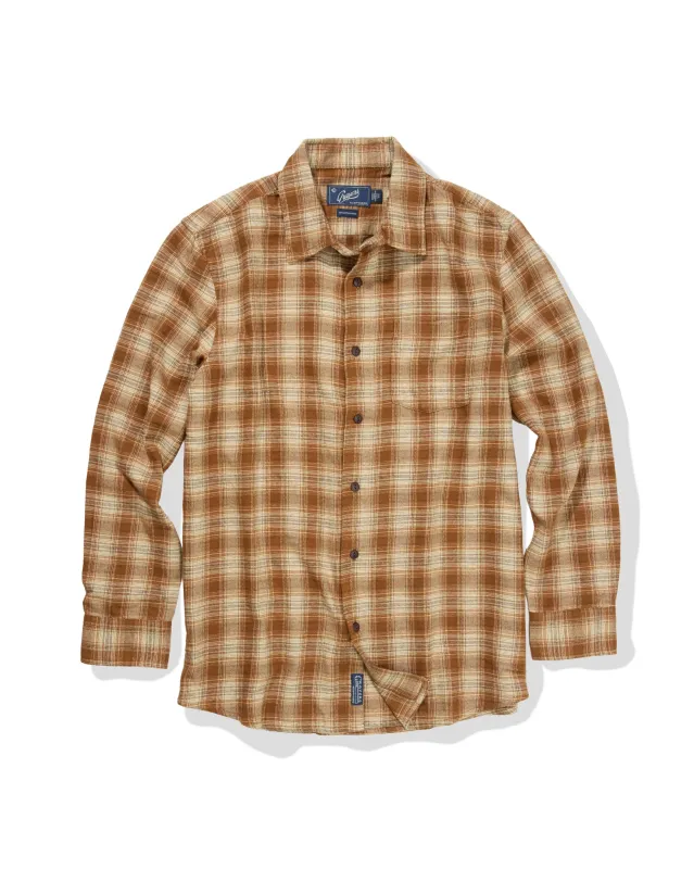 Alta Midweight Flannel - Caramel sold by Grayers