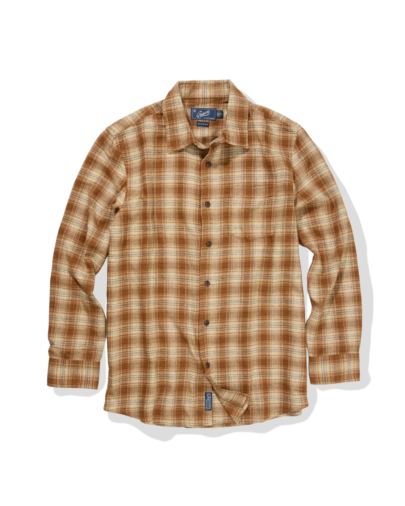 Alta Midweight Flannel - Caramel sold by Grayers
