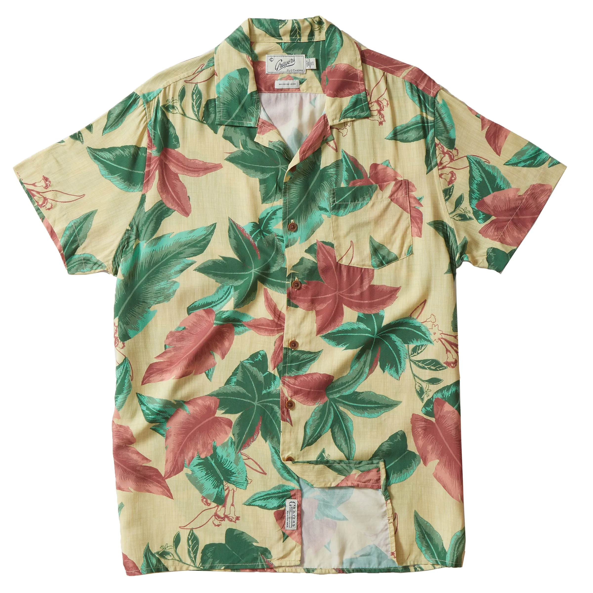 Vintage Hawaiian Camp Collar Shirt - Batik Reinvented (Final Sale)* sold by Grayers