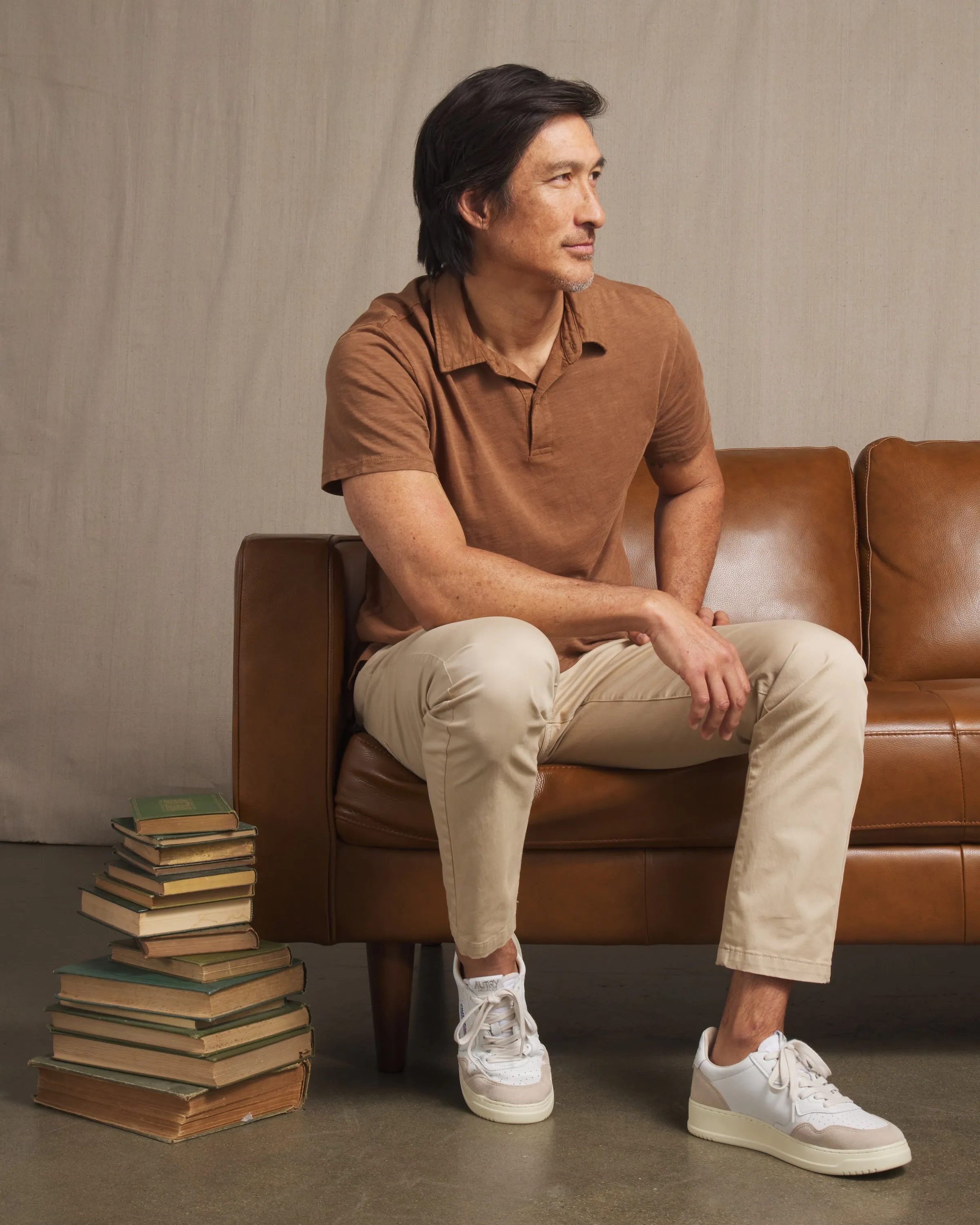 Sunwashed 2 Button Polo - Rubber sold by Grayers product image thumbnail 5