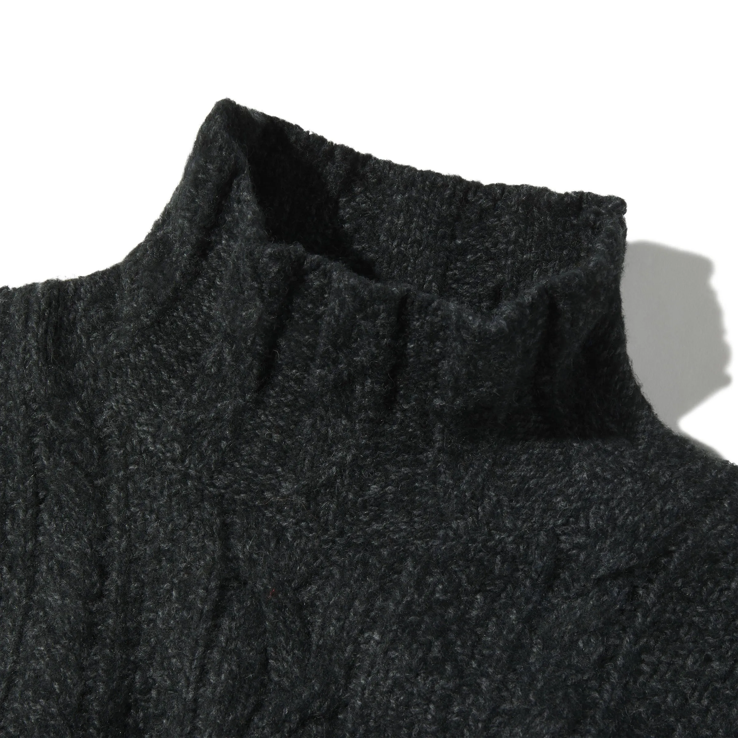 Fisherman Cable Turtleneck - Charcoal Navy sold by Grayers product image thumbnail 2