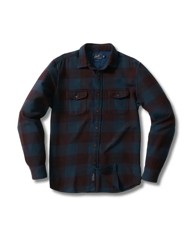 Boseman Heritage Flannel - Burgundy Slate sold by Grayers