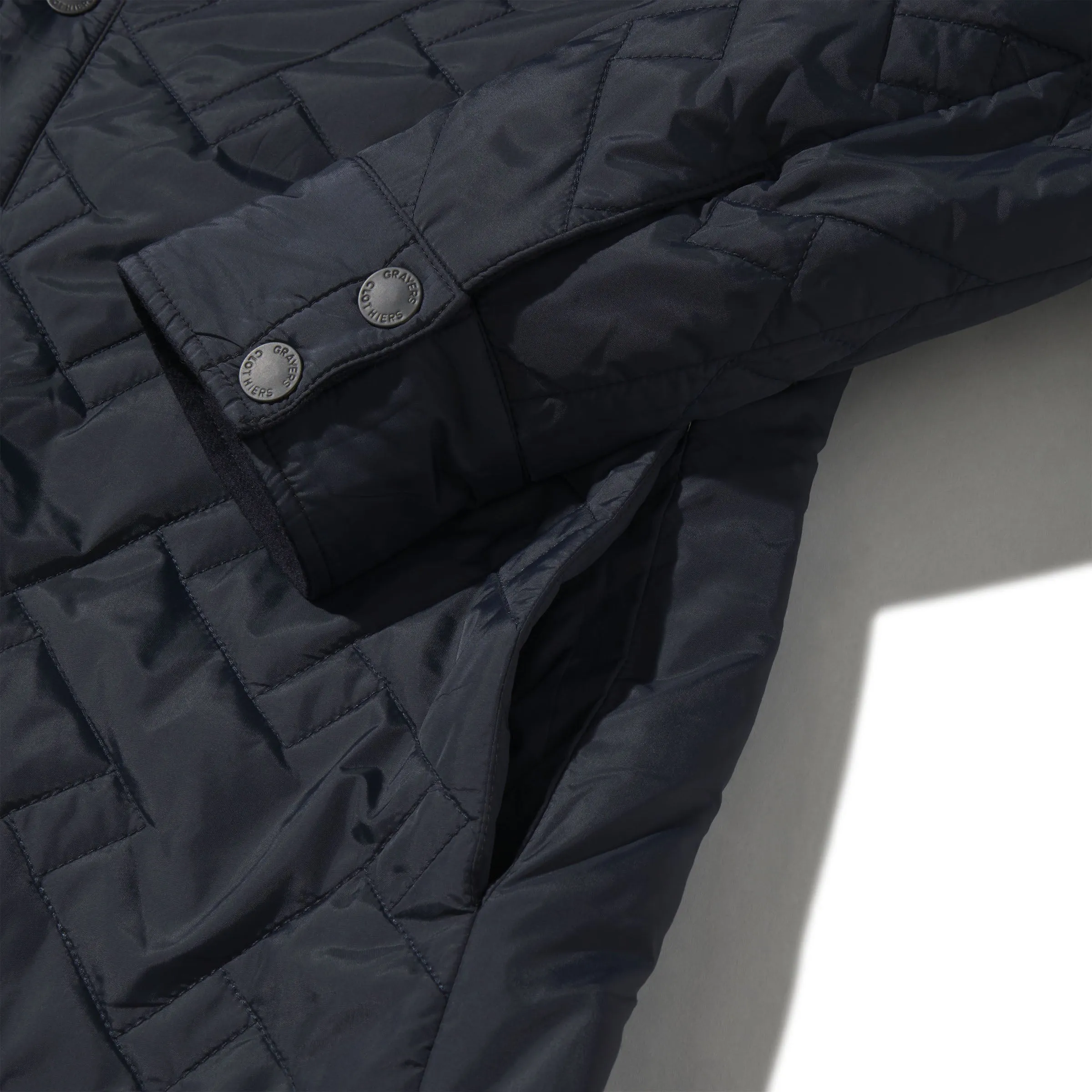 Insulated Reversible Shirt Jacket - Navy sold by Grayers product image thumbnail 3