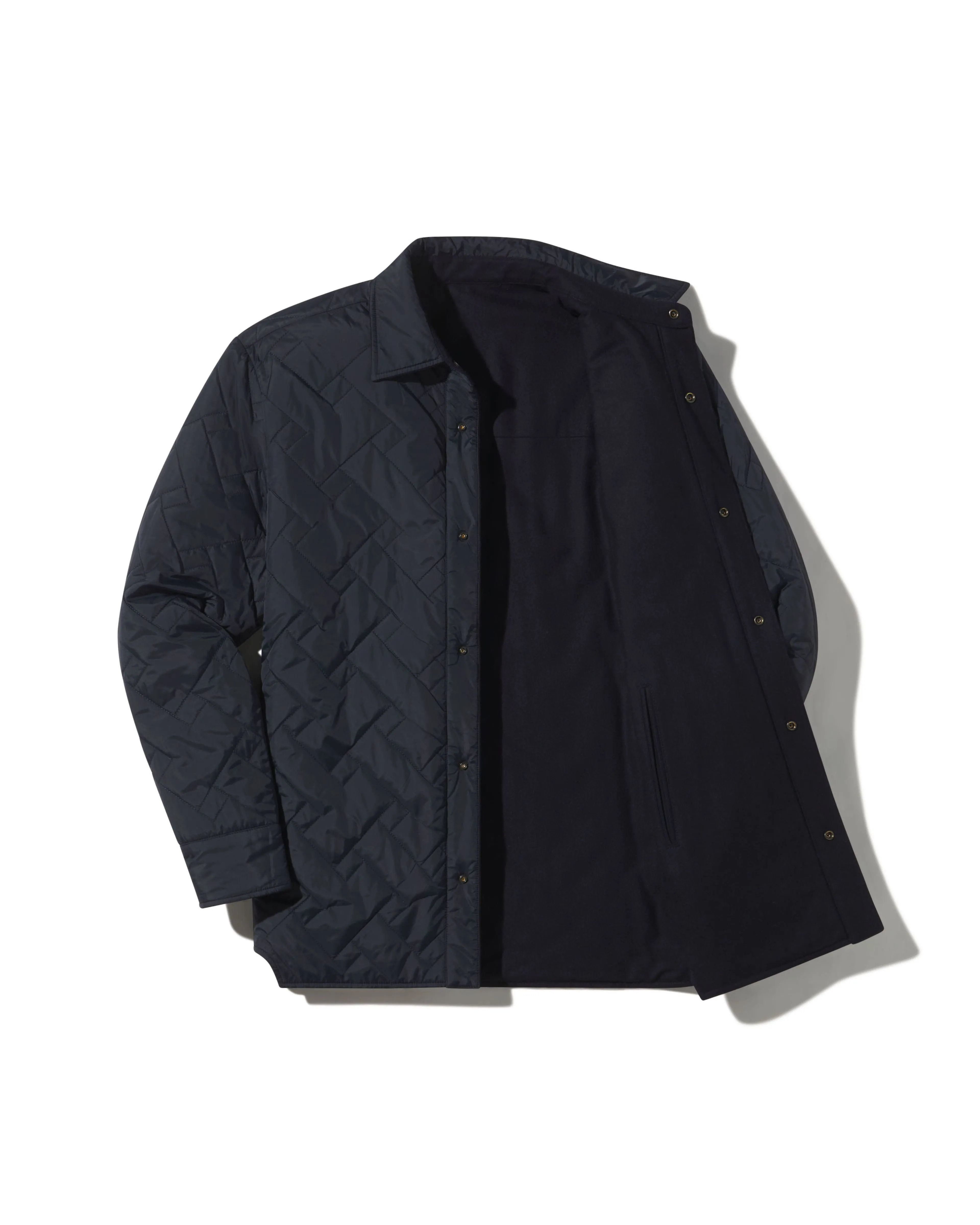 Insulated Reversible Shirt Jacket - Navy sold by Grayers product image thumbnail 2