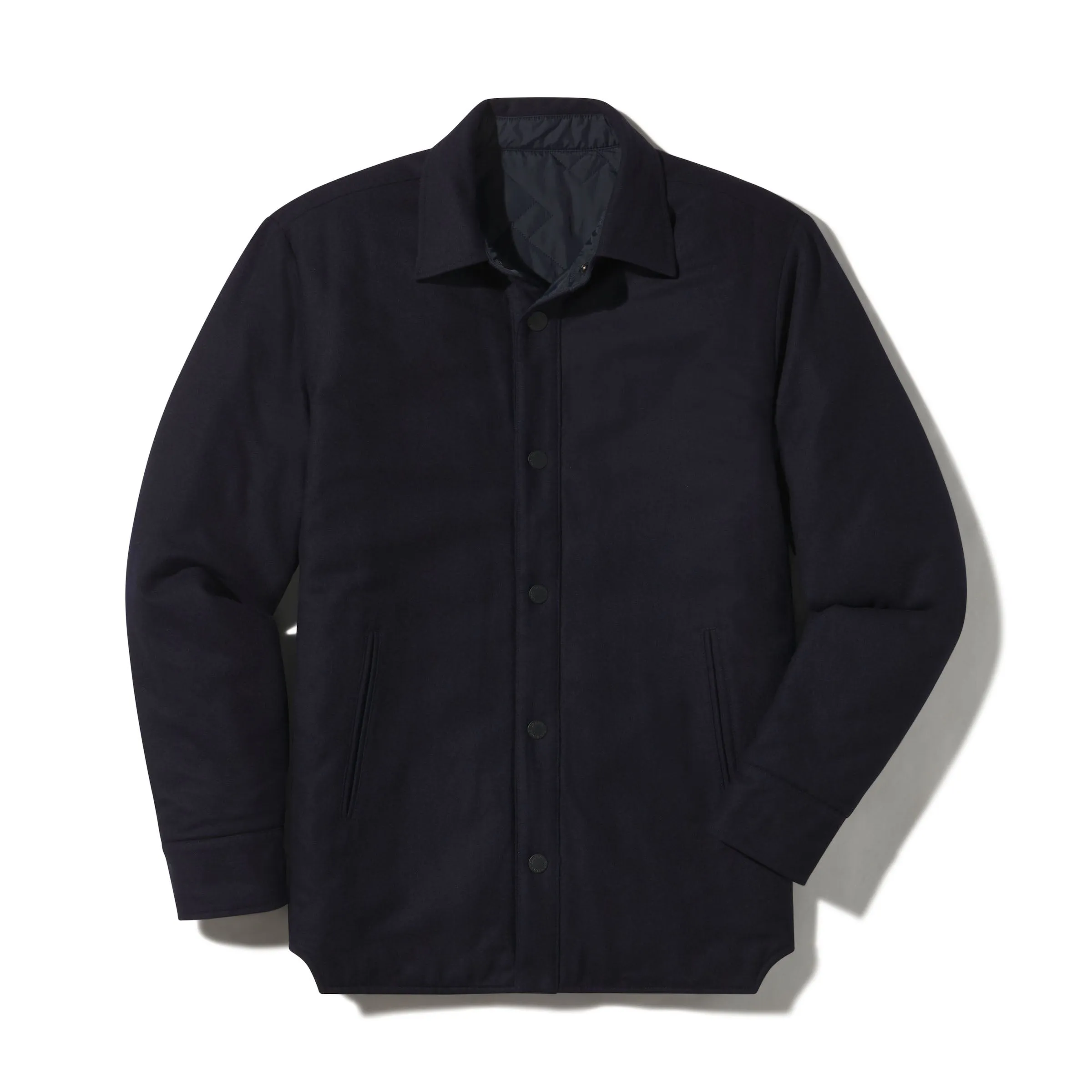 Insulated Reversible Shirt Jacket - Navy sold by Grayers product image thumbnail 4
