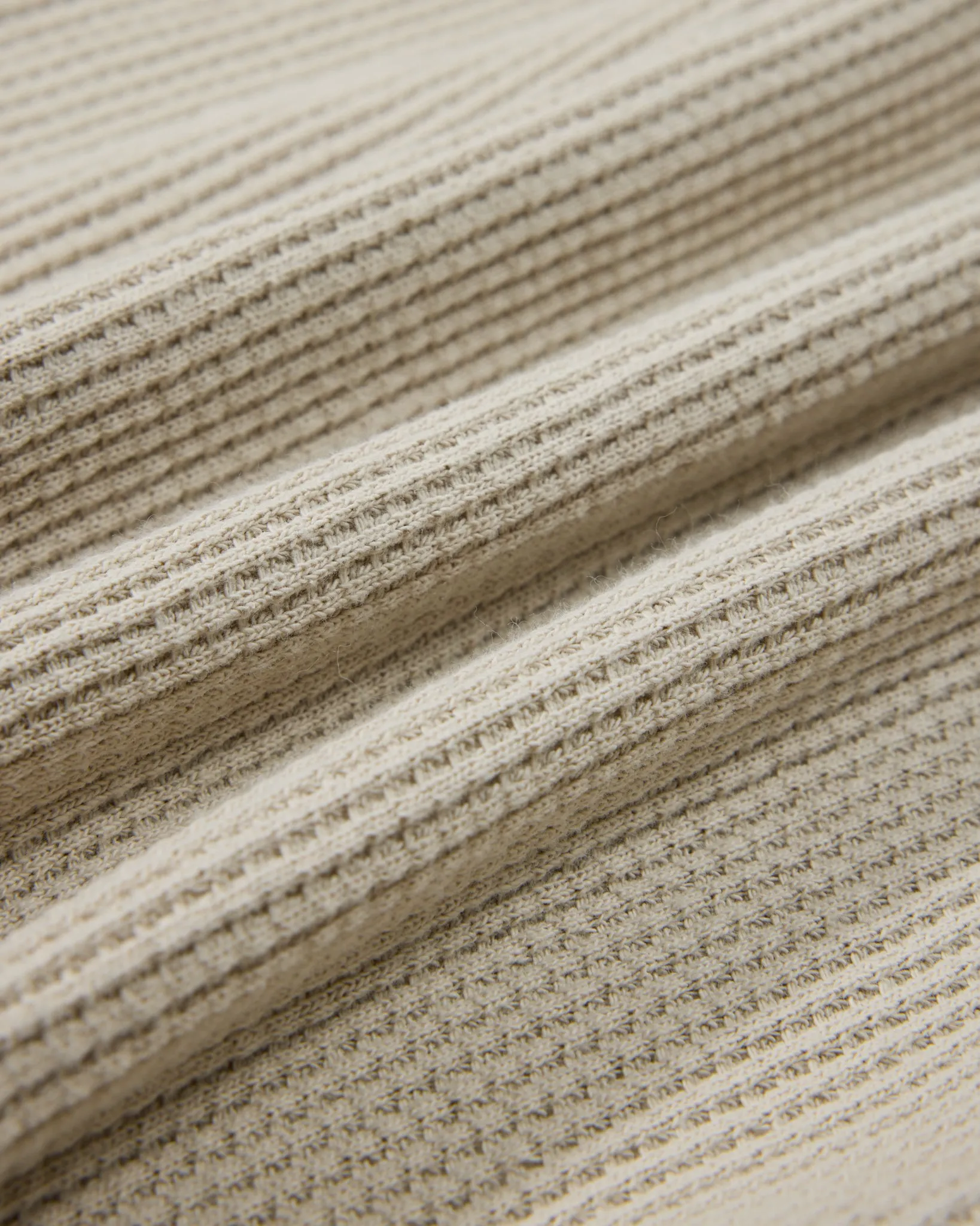 Brawny Waffle Henley - Ecru sold by Grayers product image thumbnail 4