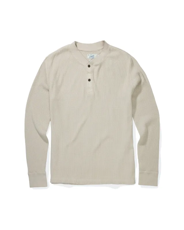 Brawny Waffle Henley - Ecru made by Grayers