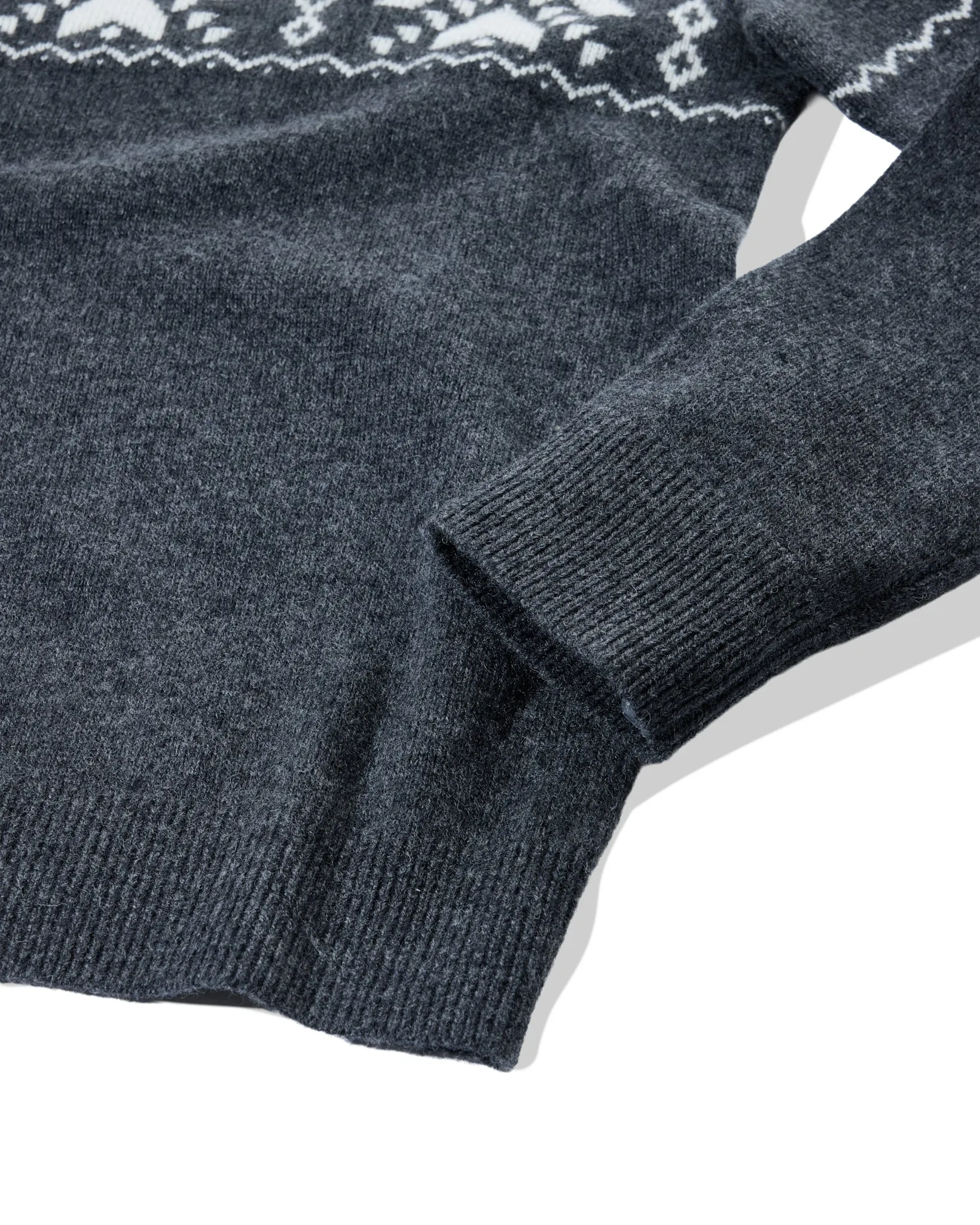 Retro Snowflake Sweater - Charcoal Cream sold by Grayers product image thumbnail 3