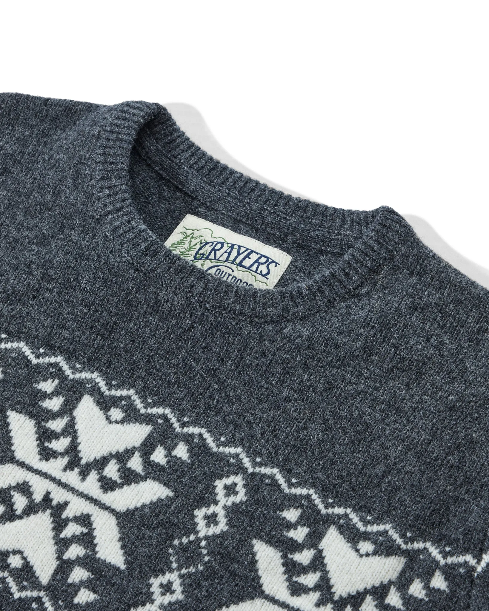 Retro Snowflake Sweater - Charcoal Cream sold by Grayers product image thumbnail 2