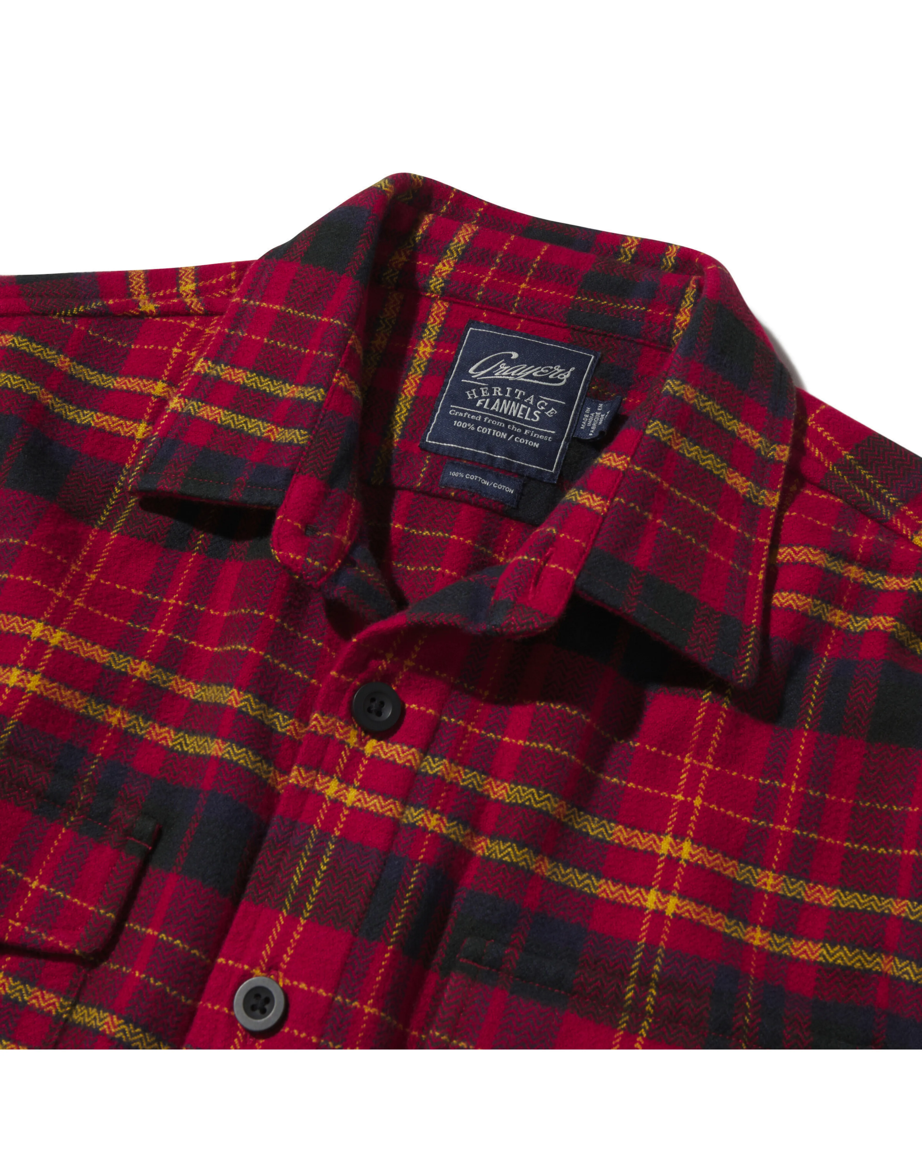 Herringbone Heritage Flannel - Red Navy Gold sold by Grayers product image thumbnail 2
