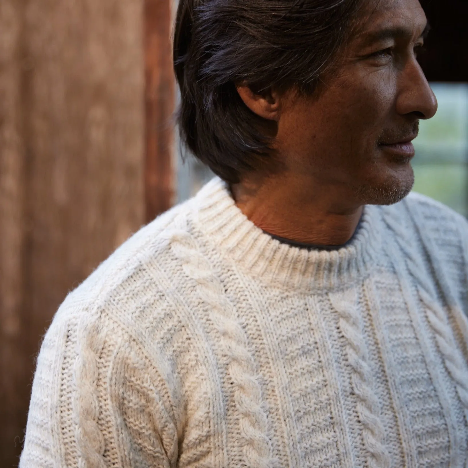 Collegiate Cable Crew - Antique White sold by Grayers product image thumbnail 3