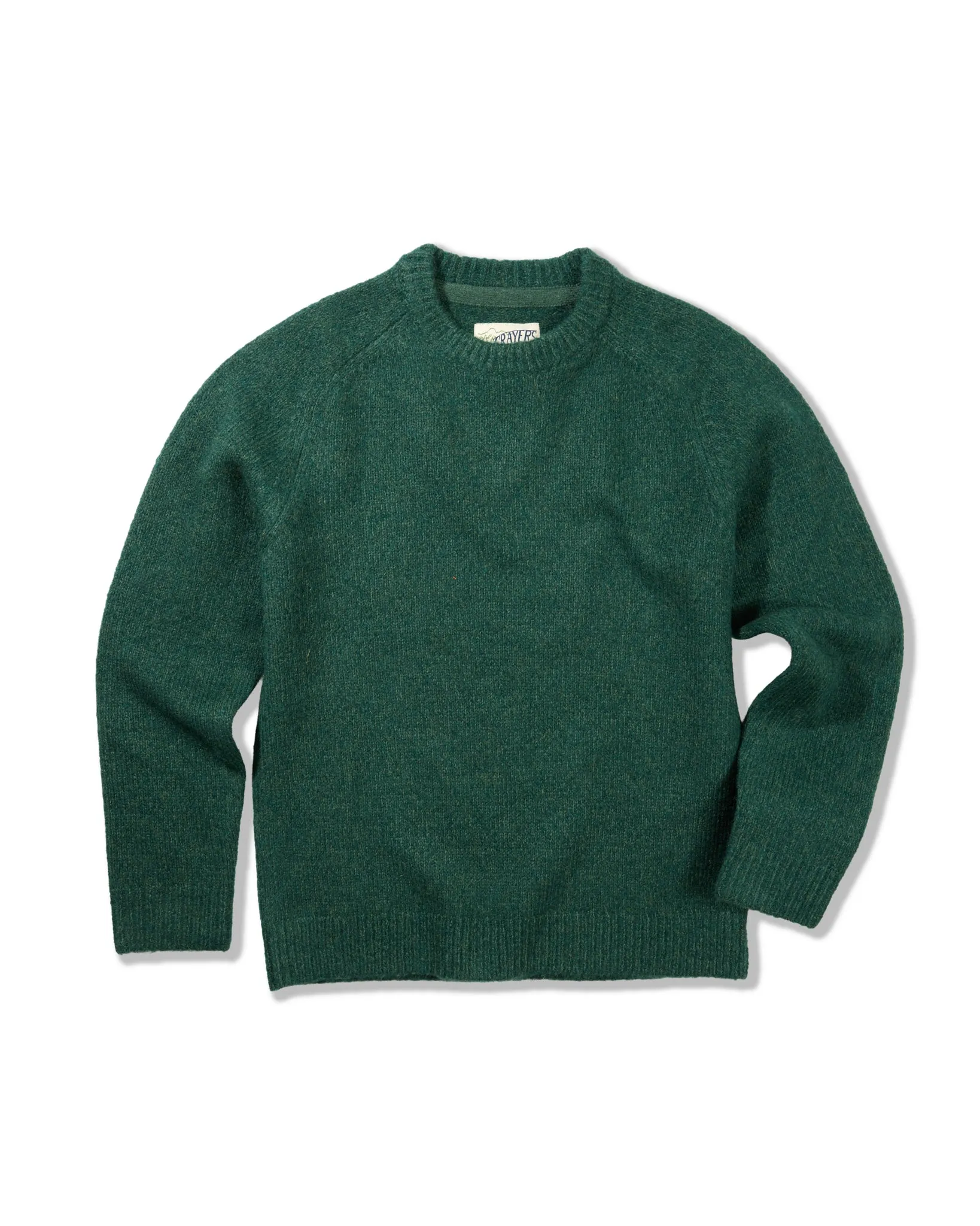 Collegiate Sweater Crew - Bottle Green sold by Grayers