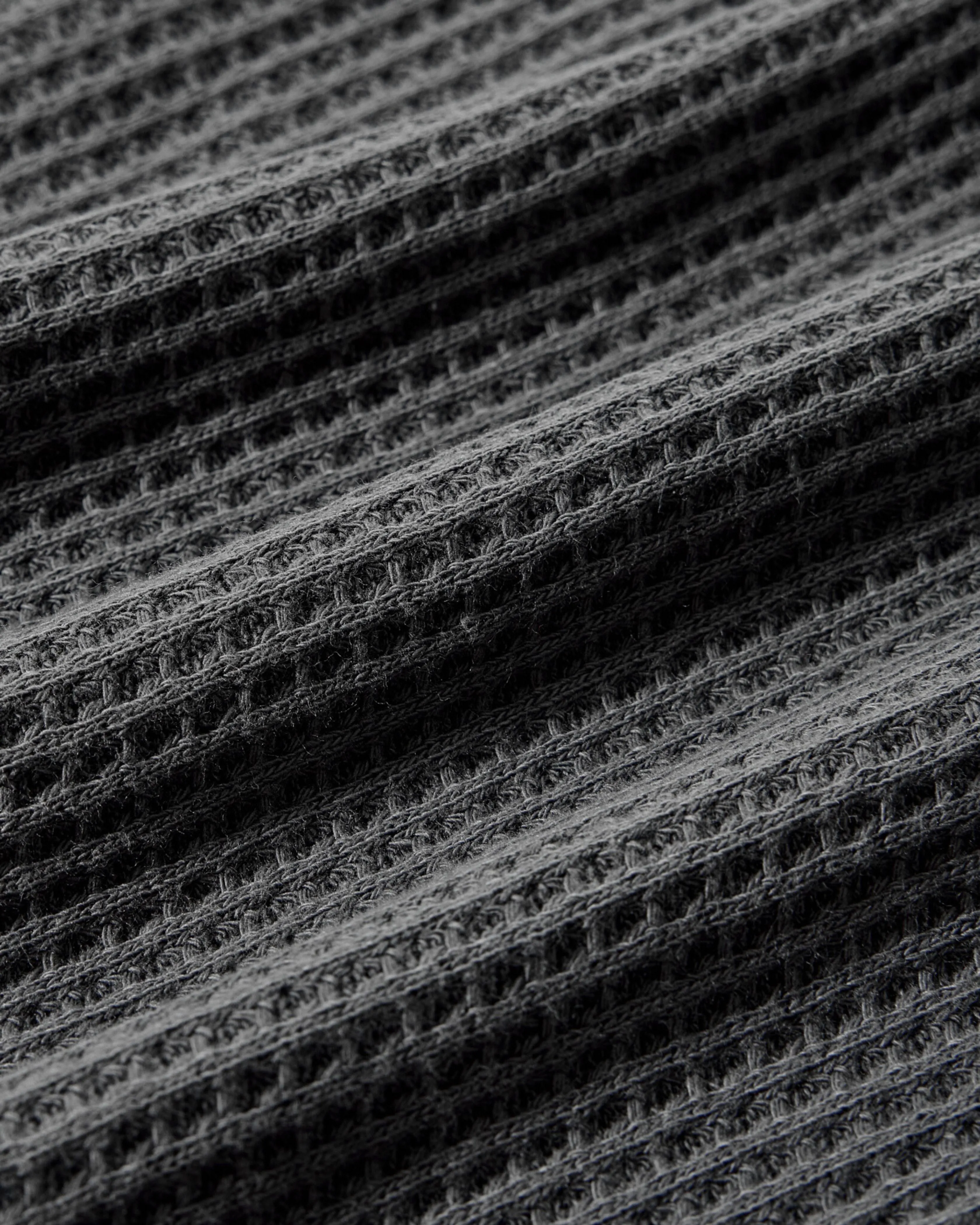 Waffle Button Front Camp Shirt - Charcoal sold by Grayers product image thumbnail 4