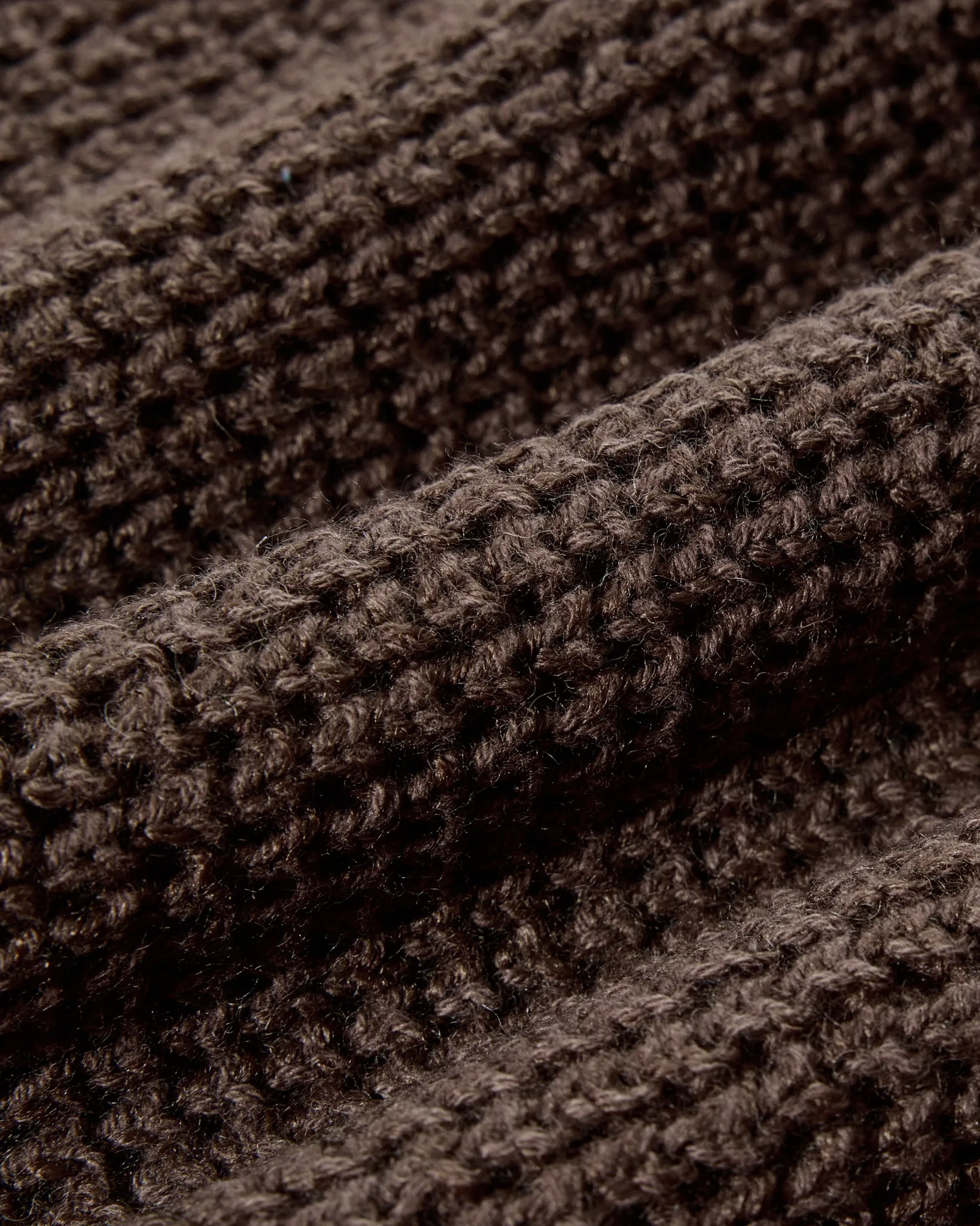 Guernsey Waffle Crew Neck - Dark Earth sold by Grayers product image thumbnail 4