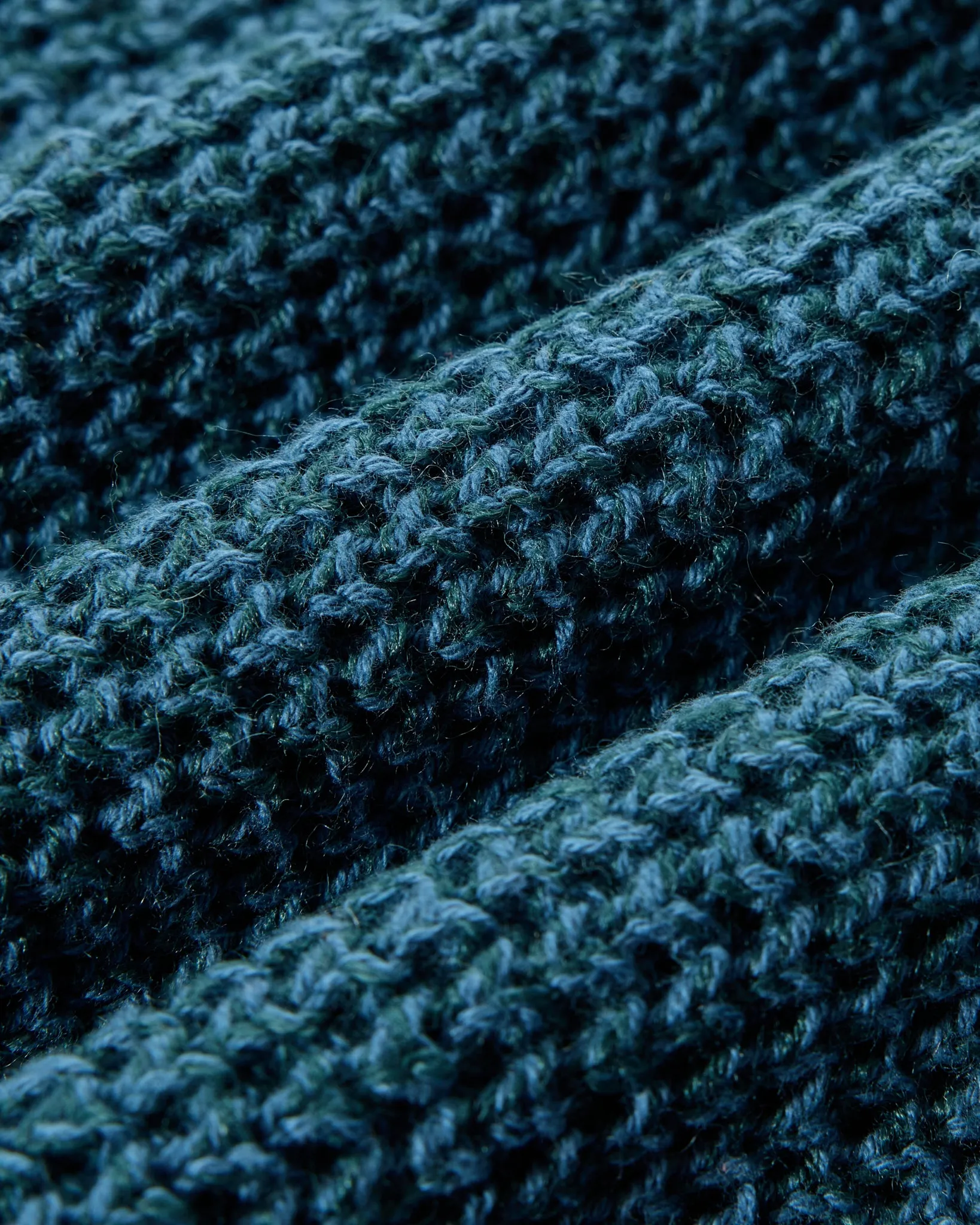 Guernsey Waffle Crew Neck - Blue Green sold by Grayers product image thumbnail 4