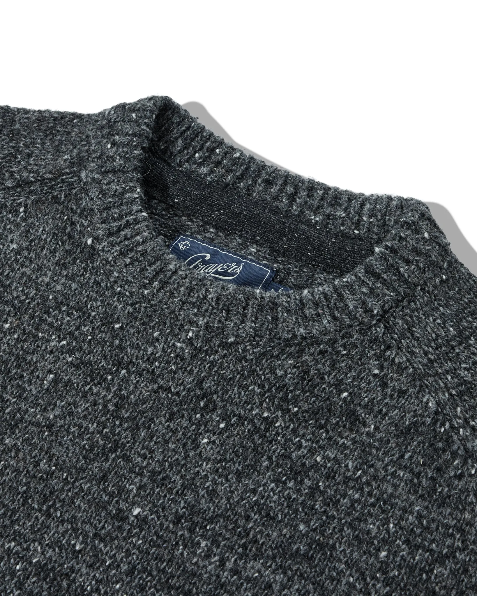 Donegal Wool Crew - Charcoal sold by Grayers product image thumbnail 2