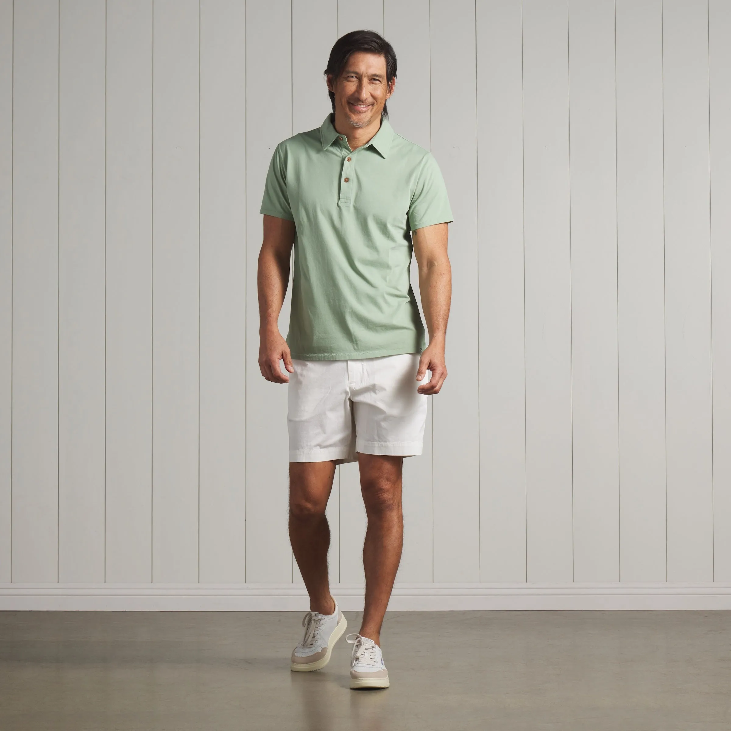 Pima Cotton Polo - Basil * sold by Grayers product image thumbnail 5