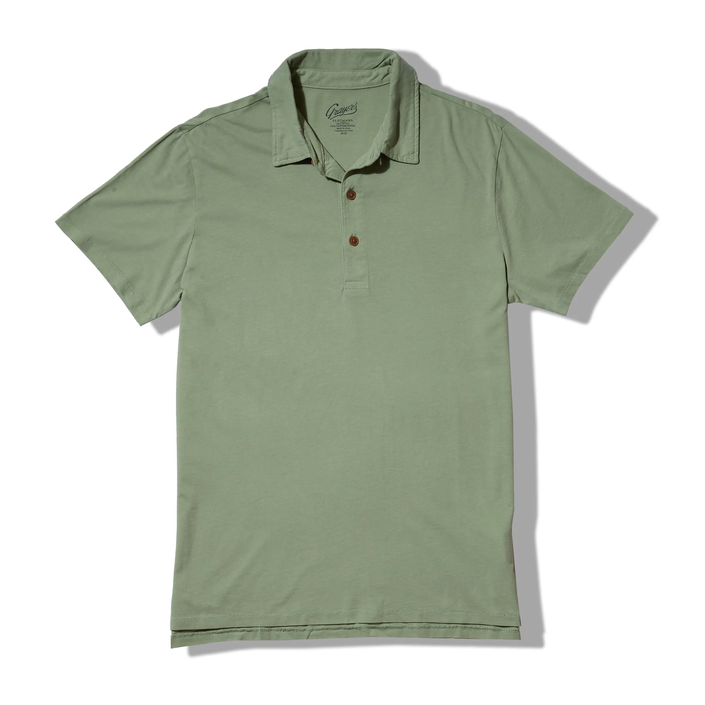Pima Cotton Polo - Basil * sold by Grayers