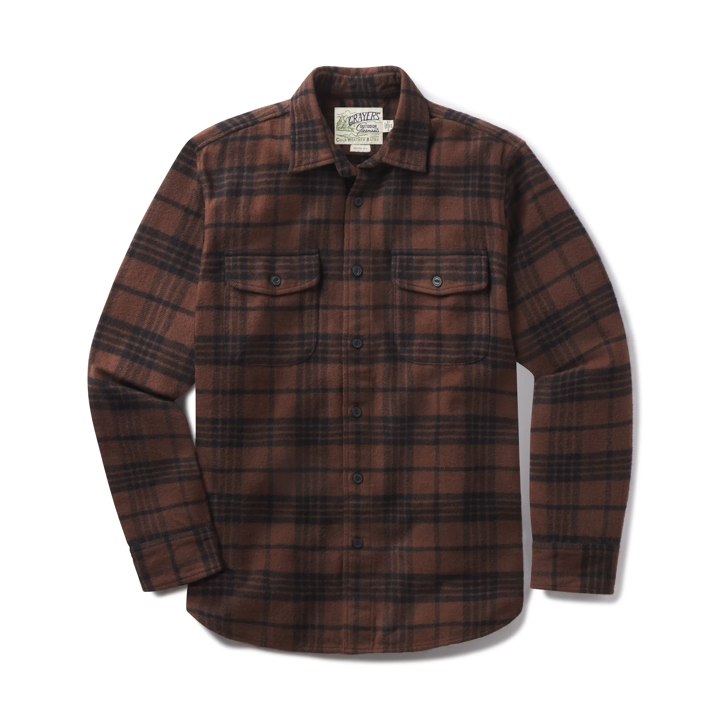Scarboro Heritage Heavy Flannel - Dark Chocolate sold by Grayers product image thumbnail 3