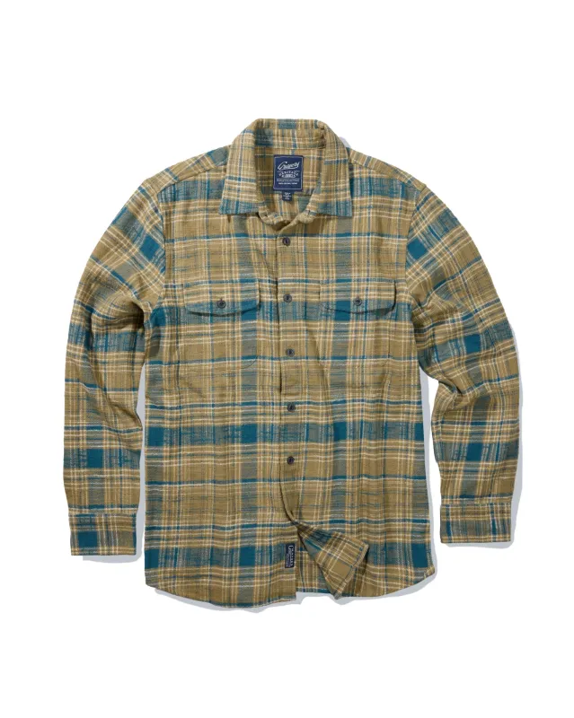 Vintage Slub Twill Shirt - Olive Pine sold by Grayers