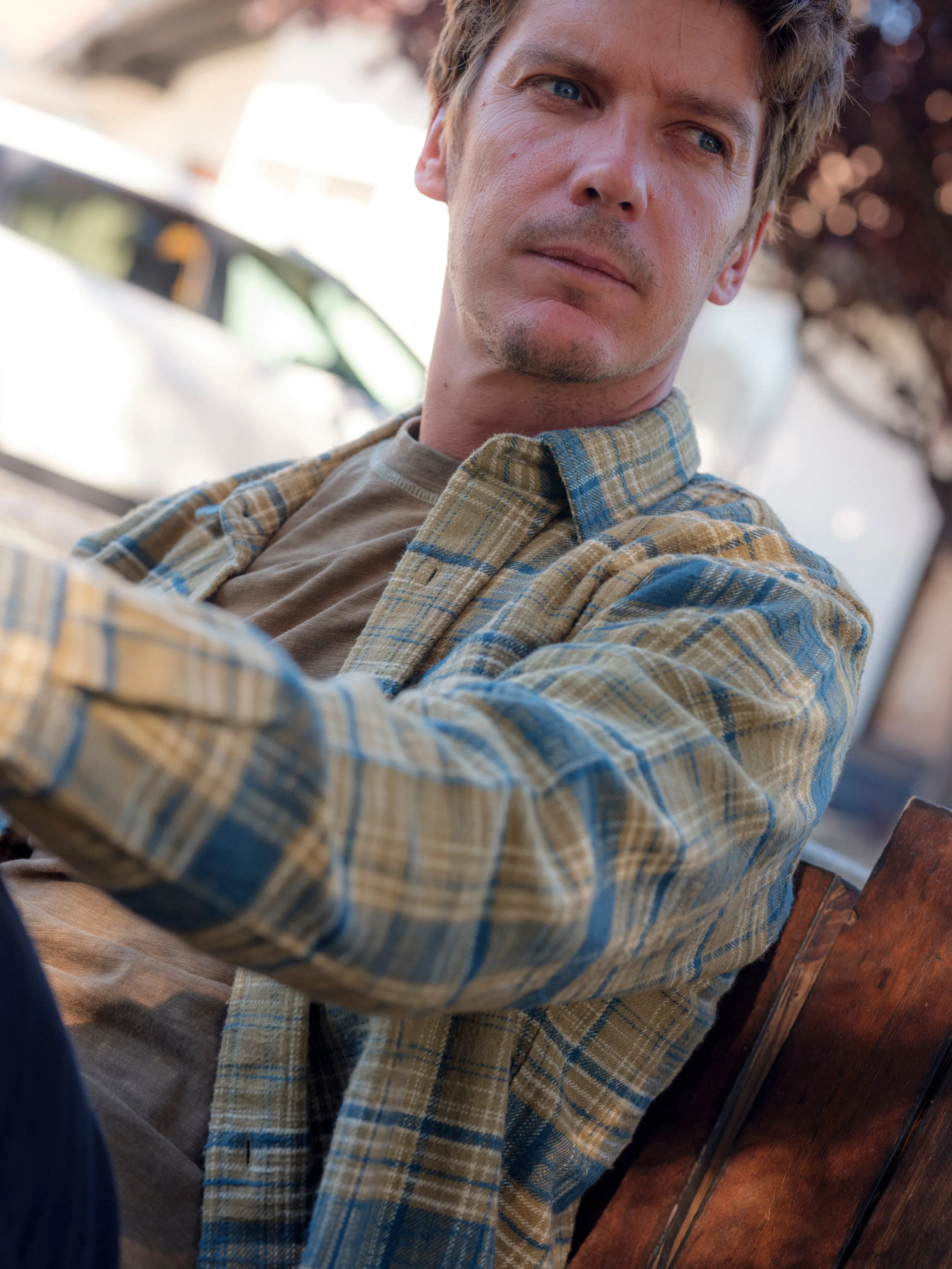 Vintage Slub Twill Shirt - Olive Pine sold by Grayers product image thumbnail 2