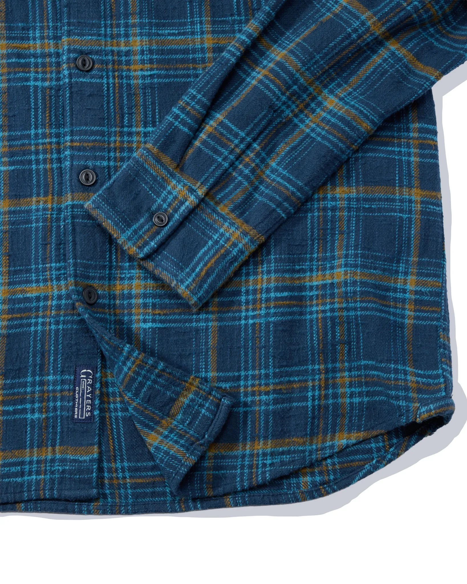 Vintage Slub Twill Shirt - Blue Curry sold by Grayers product image thumbnail 5