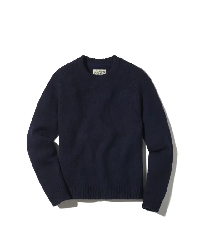 Collegiate Sweater Crew - Midnight Navy sold by Grayers
