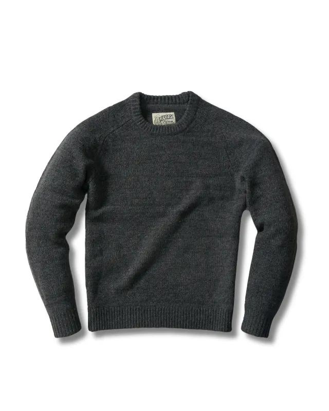 Collegiate Sweater Crew - Charcoal sold by Grayers