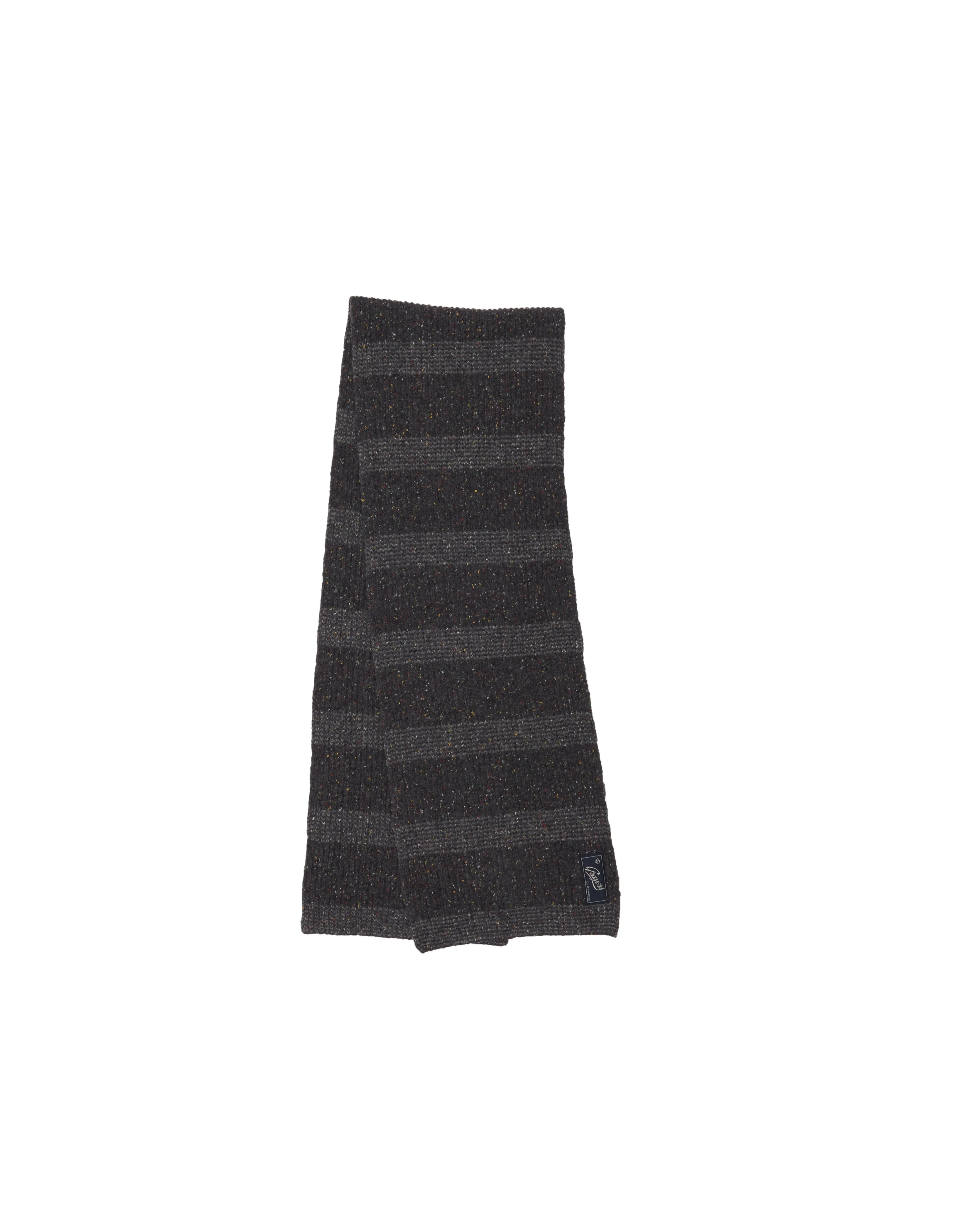 Donegal Stripe Scarf - Charcoal sold by Grayers