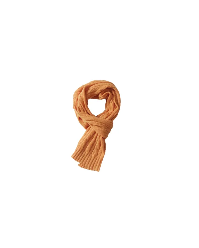 Yarmouth Cable Scarf - Yellow Mustard * sold by Grayers