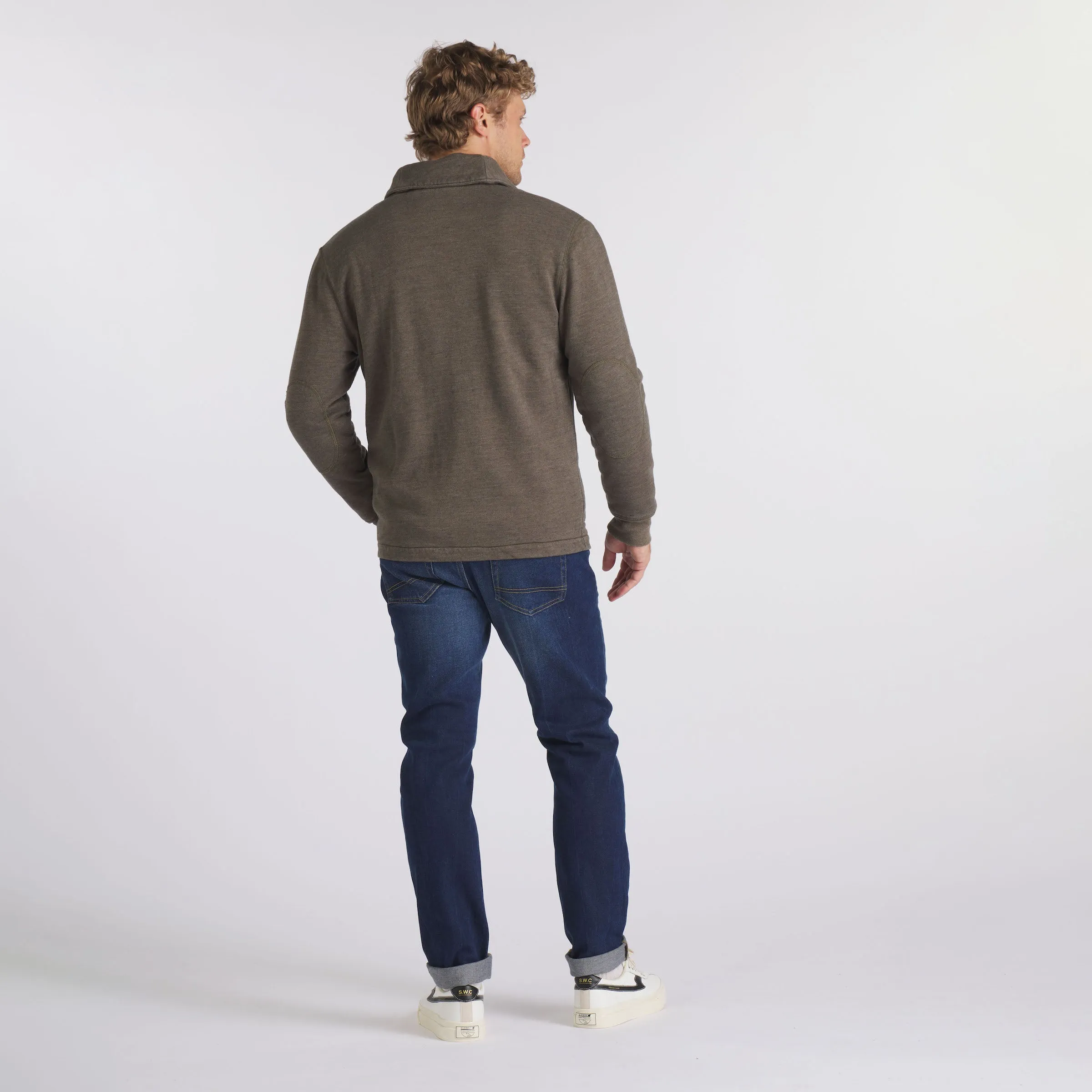 Dunlop Waffle Lined Cardigan - Olive * sold by Grayers product image thumbnail 5