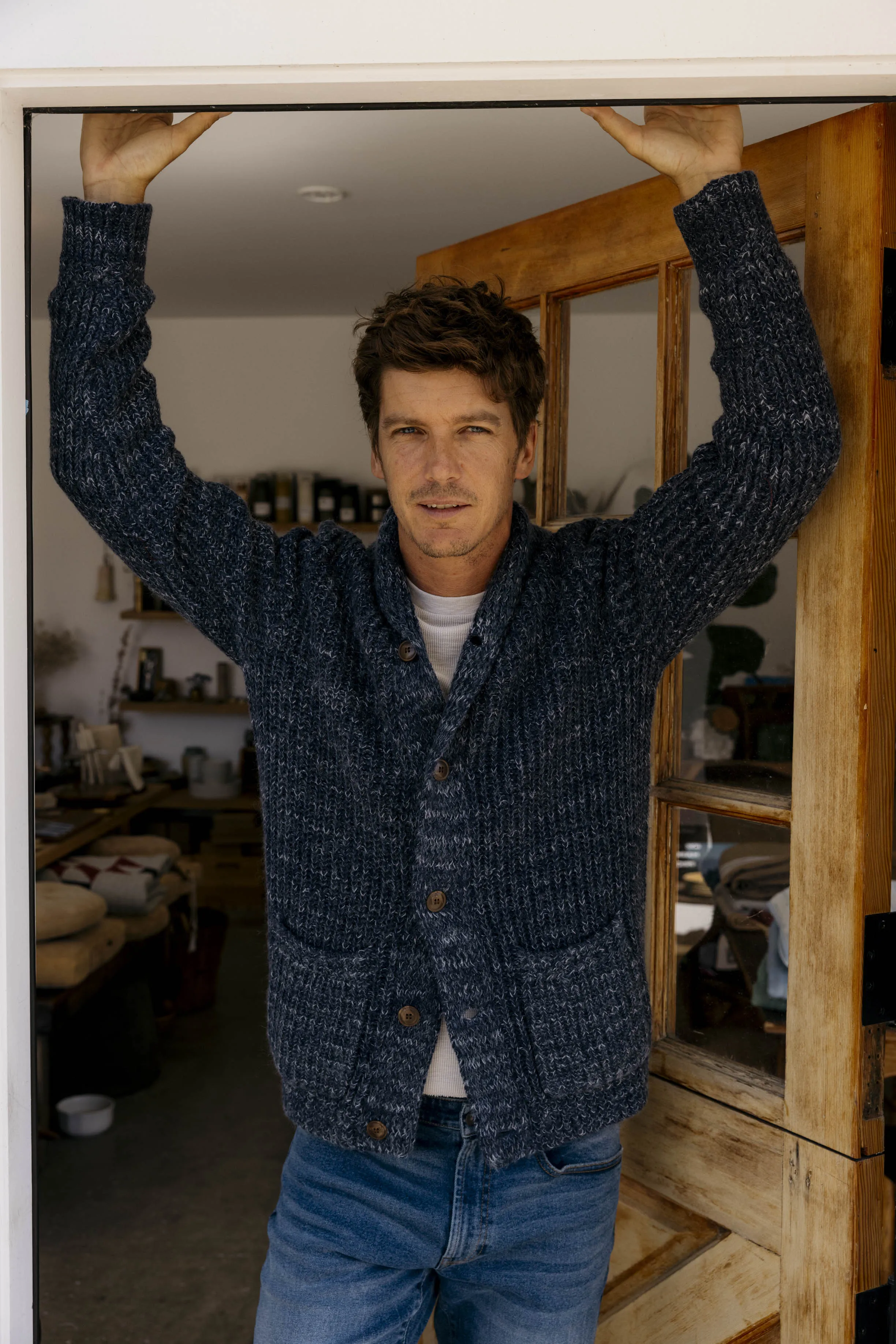 Alfred's Shawl Cardigan Sweater - Insignia Blue sold by Grayers product image thumbnail 3