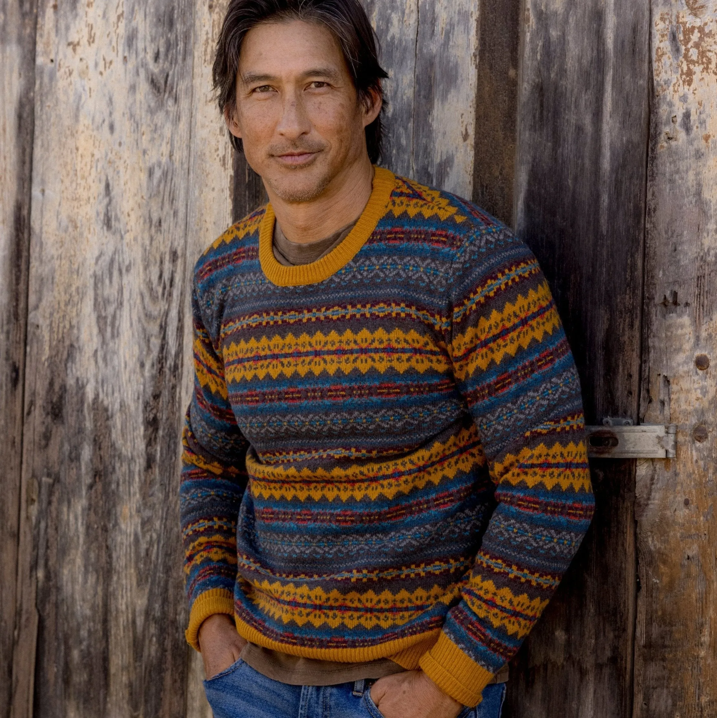 Burns Wool Fair Isle - Brown Multi color sold by Grayers product image thumbnail 4