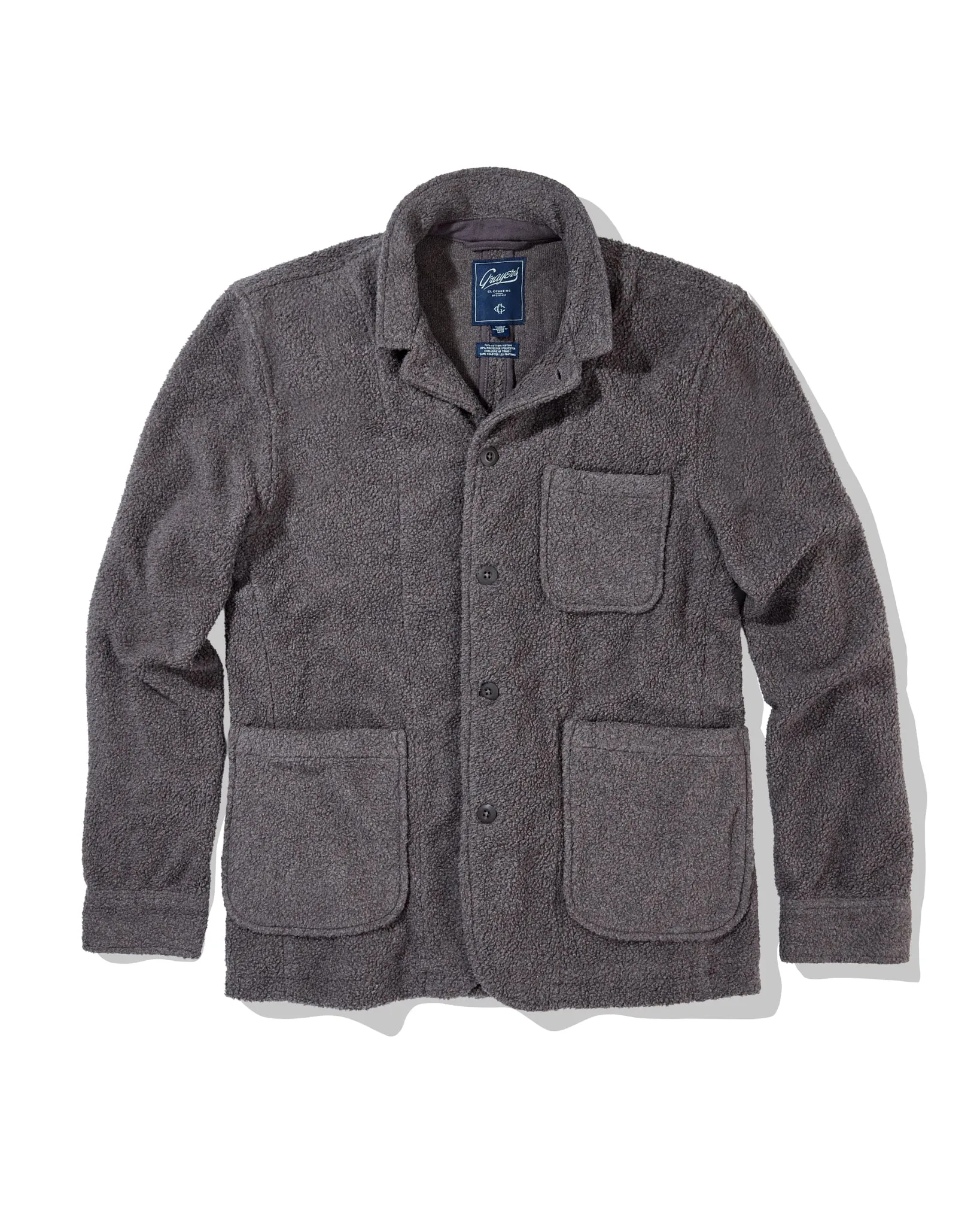 New Albemarle Fleece Blazer - Chocolate Plum sold by Grayers