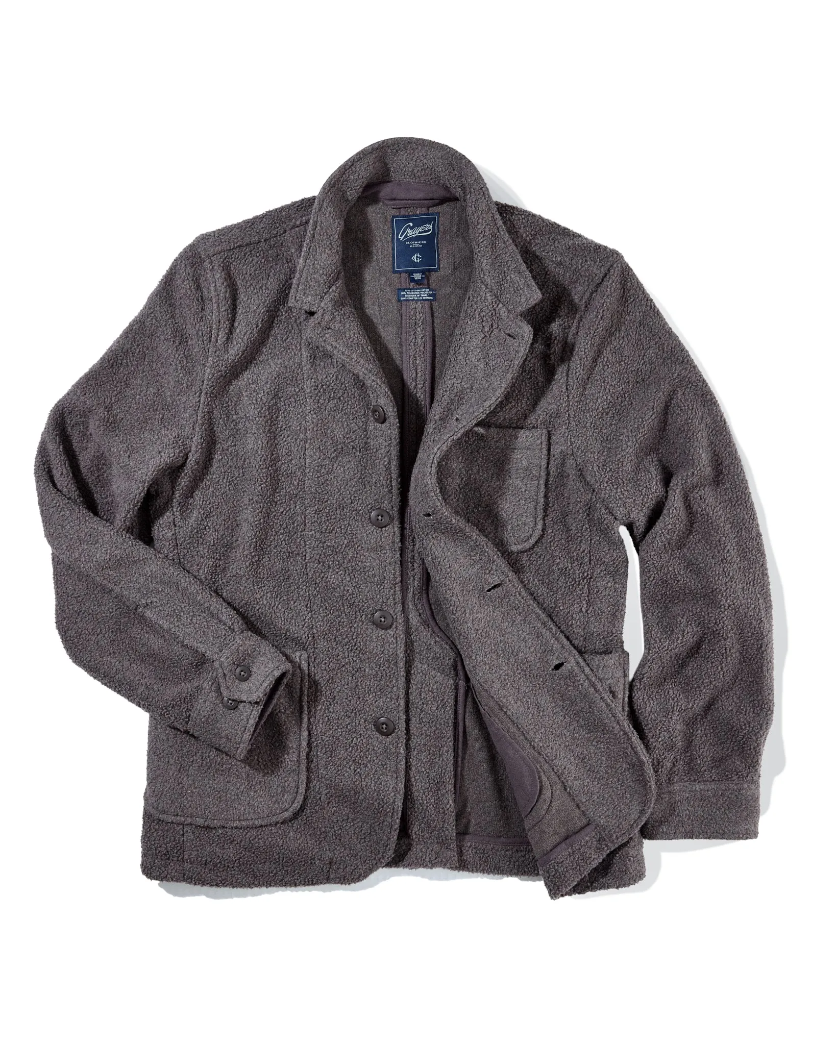 New Albemarle Fleece Blazer - Chocolate Plum sold by Grayers product image thumbnail 2