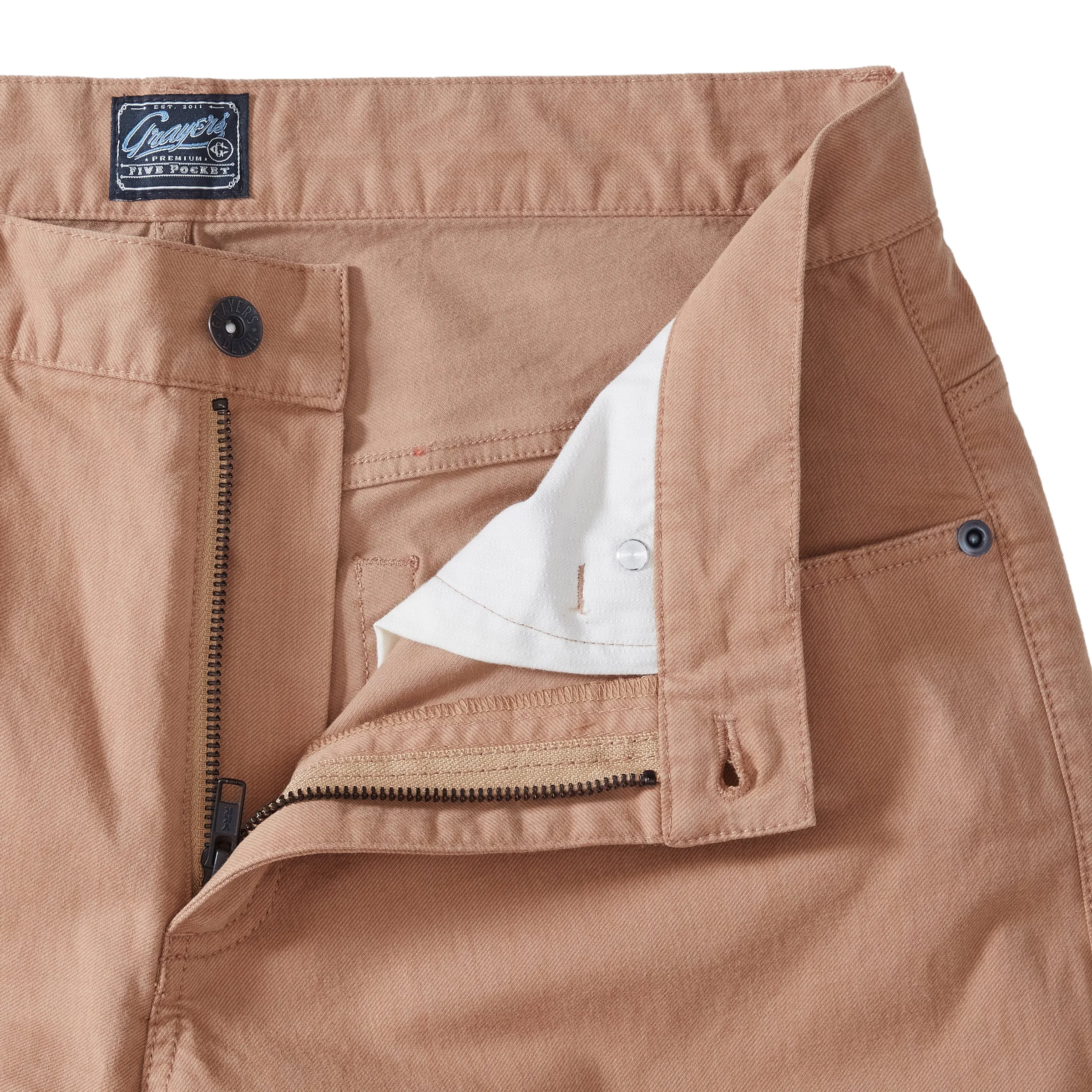 Carnaby Stretch Double Weave 5 Pocket Pant - Toasted Coconut * sold by Grayers product image thumbnail 3