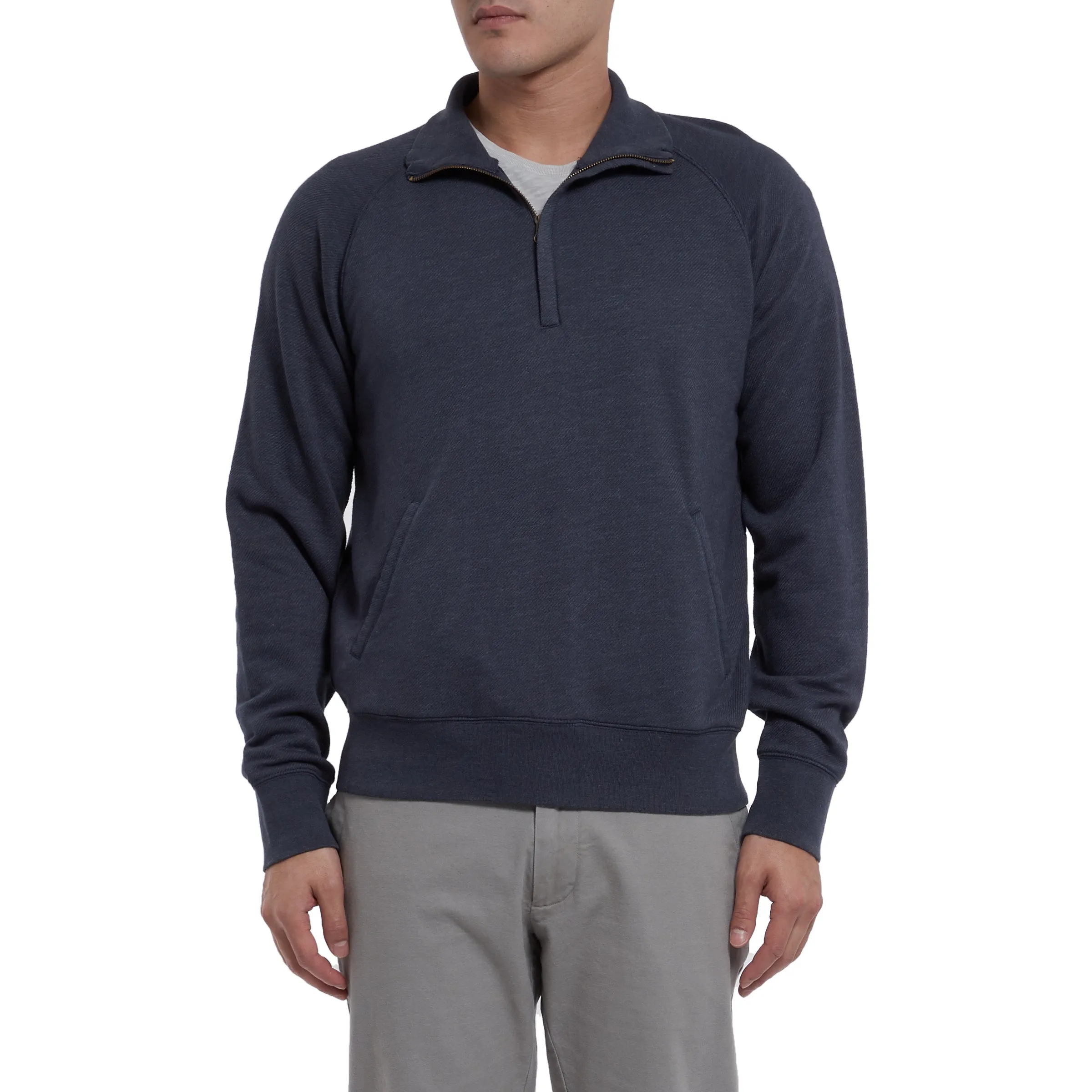 Hudson Textured Half Zip - Blue Night * sold by Grayers product image thumbnail 2