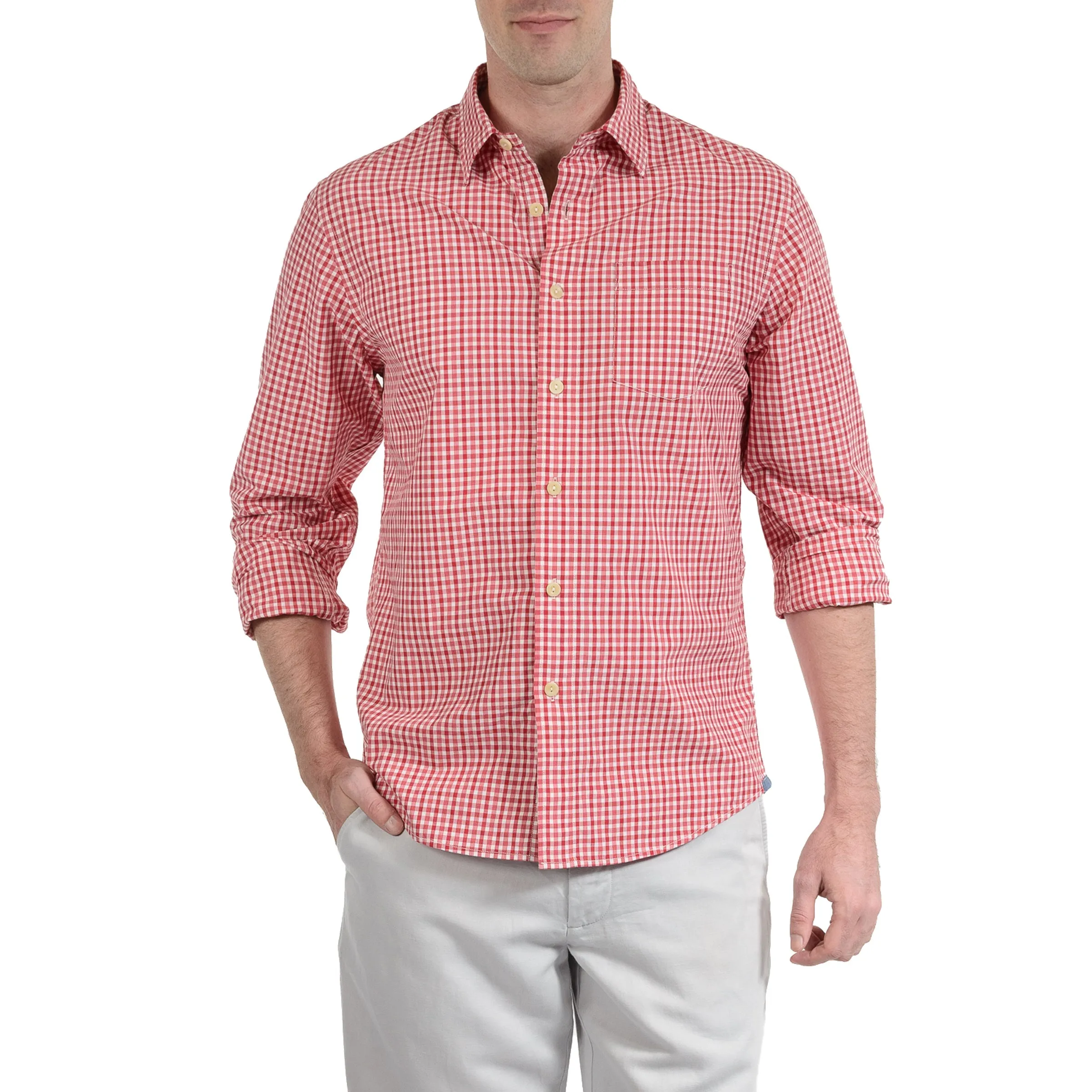 Stuart Tinted Gingham Poplin Shirt* sold by Grayers product image thumbnail 2