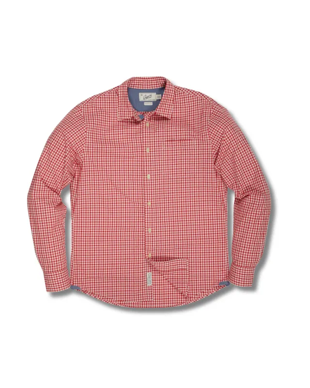 Stuart Tinted Gingham Poplin Shirt* sold by Grayers