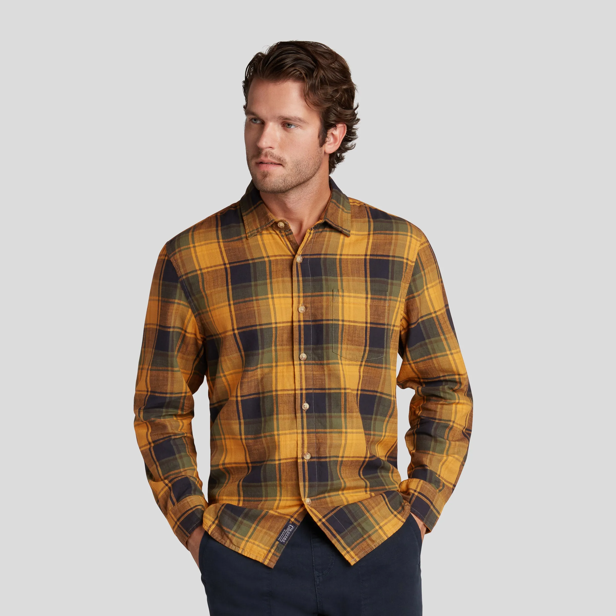 Lightweight Herringbone Twill - Spruce Yellow (Final Sale) sold by Grayers product image thumbnail 4