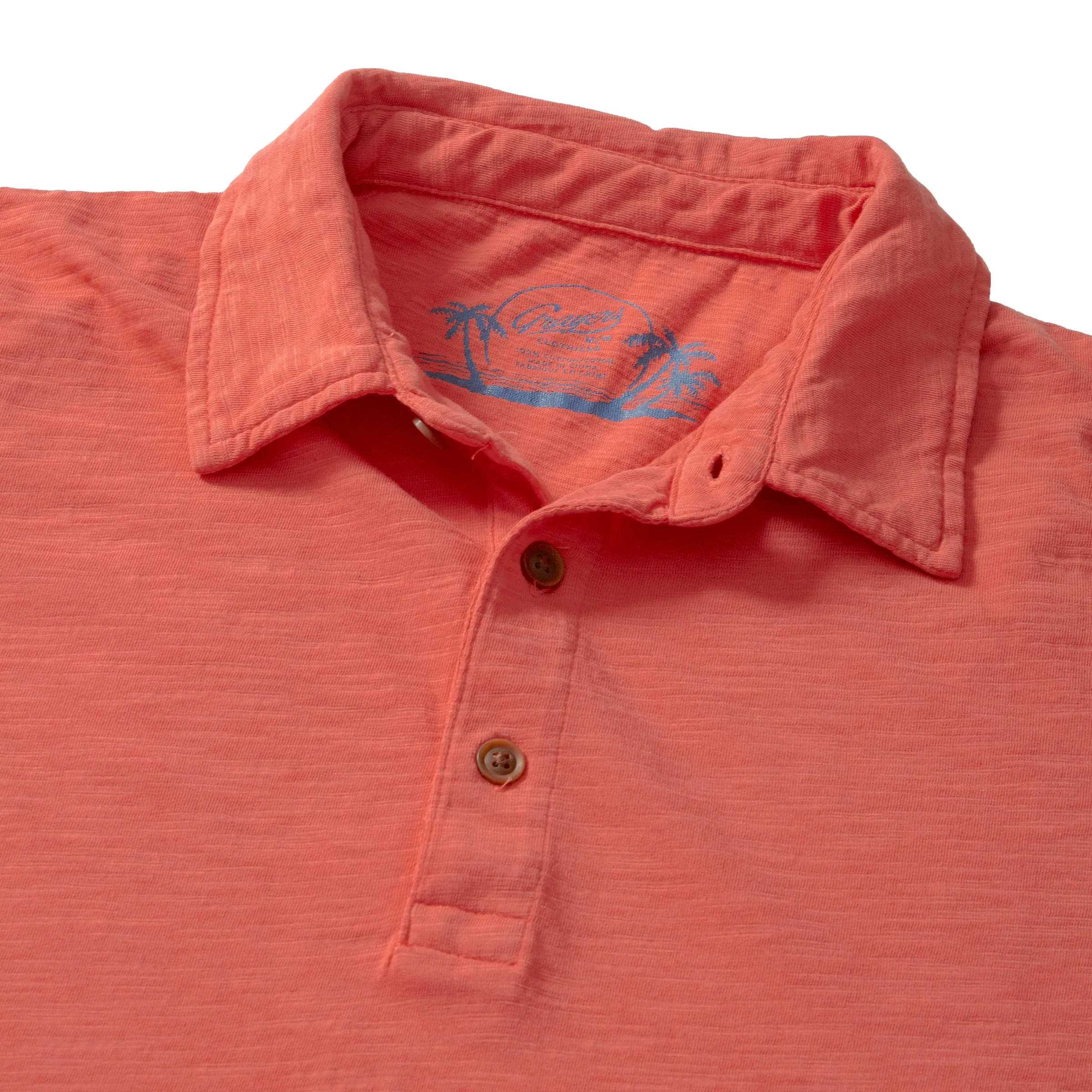 South Bay Slub Jersey Polo - Terra Cotta* sold by Grayers product image thumbnail 5