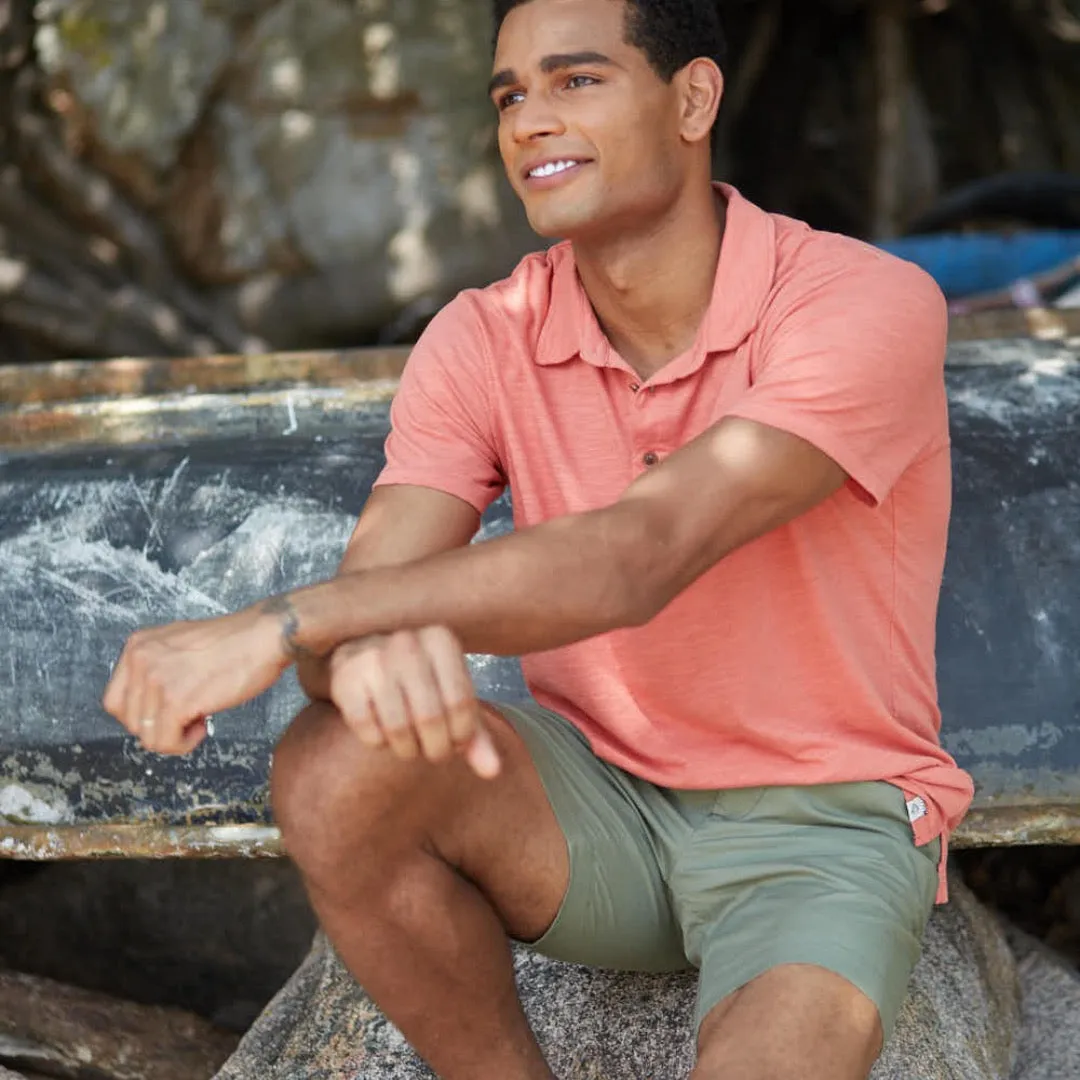 South Bay Slub Jersey Polo - Terra Cotta* sold by Grayers product image thumbnail 2