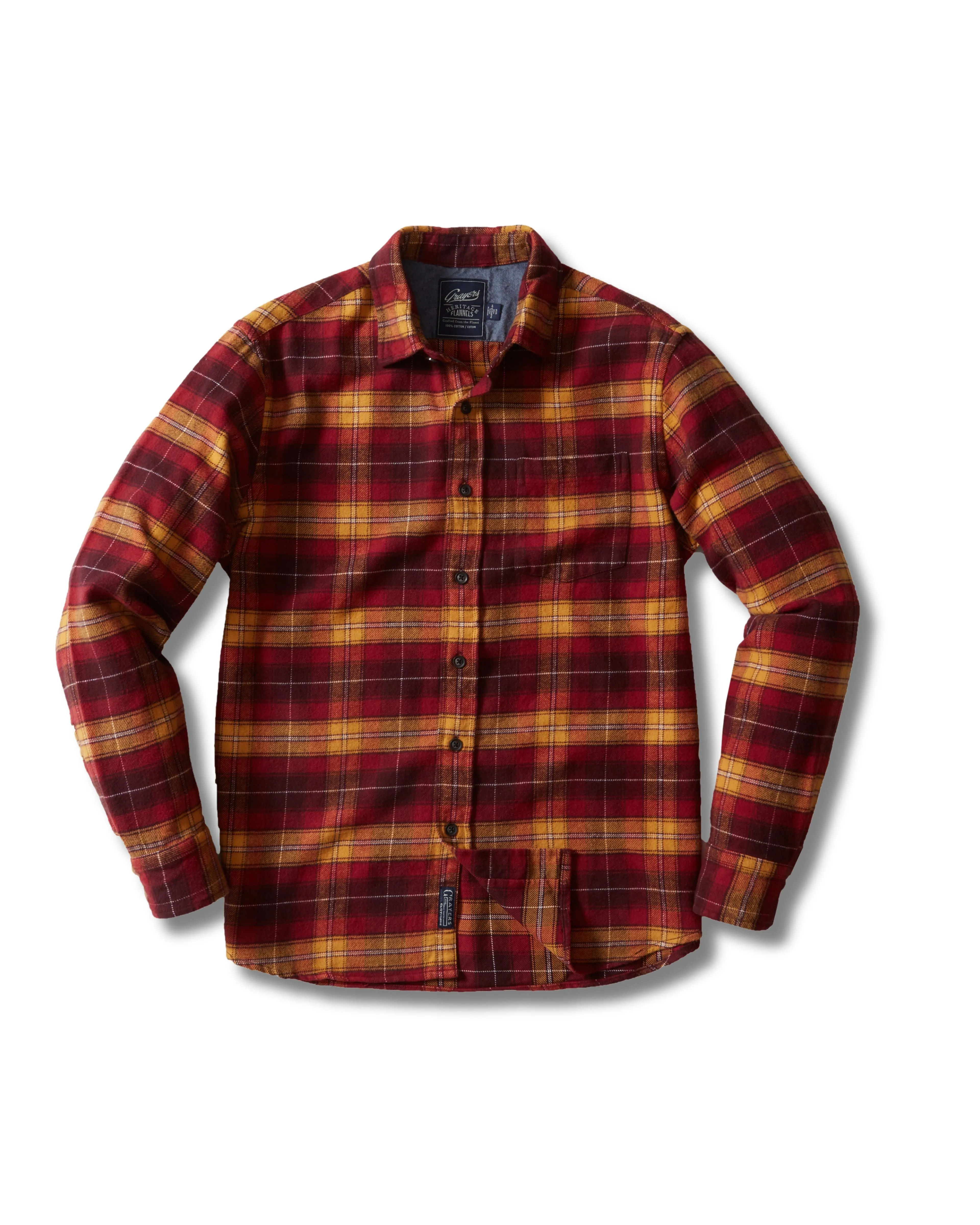 Durango Heritage Flannel - Russet Red Plaid * sold by Grayers