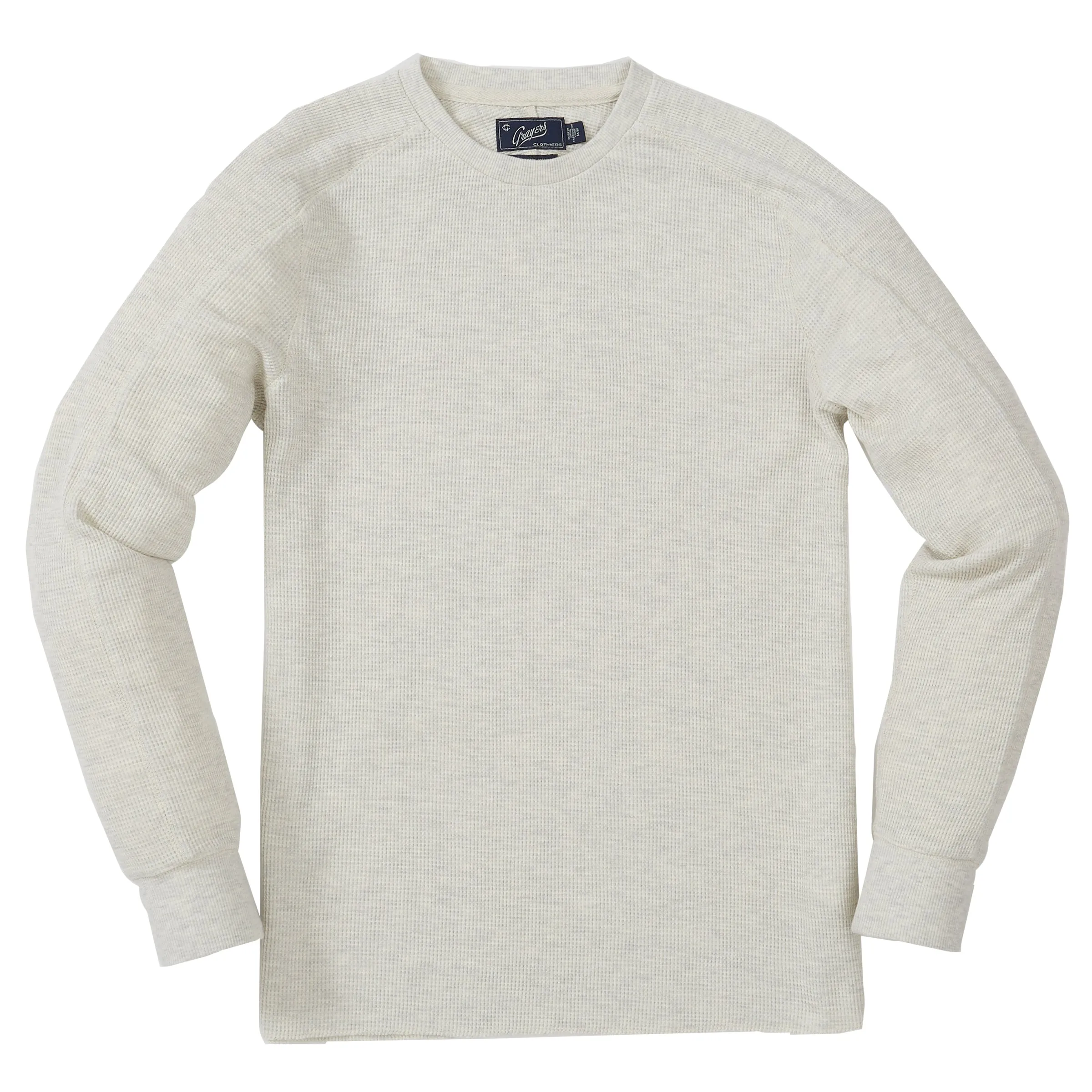 New Spencer Waffle Crew - Oatmeal Heather sold by Grayers product image thumbnail 4
