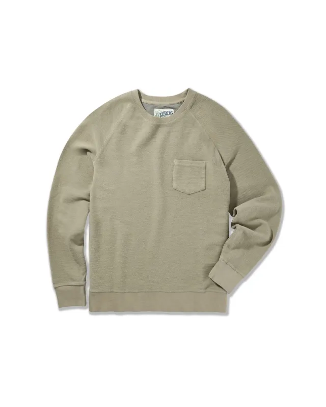 Dunlop Reverse Fleece Crew Neck - Trench sold by Grayers