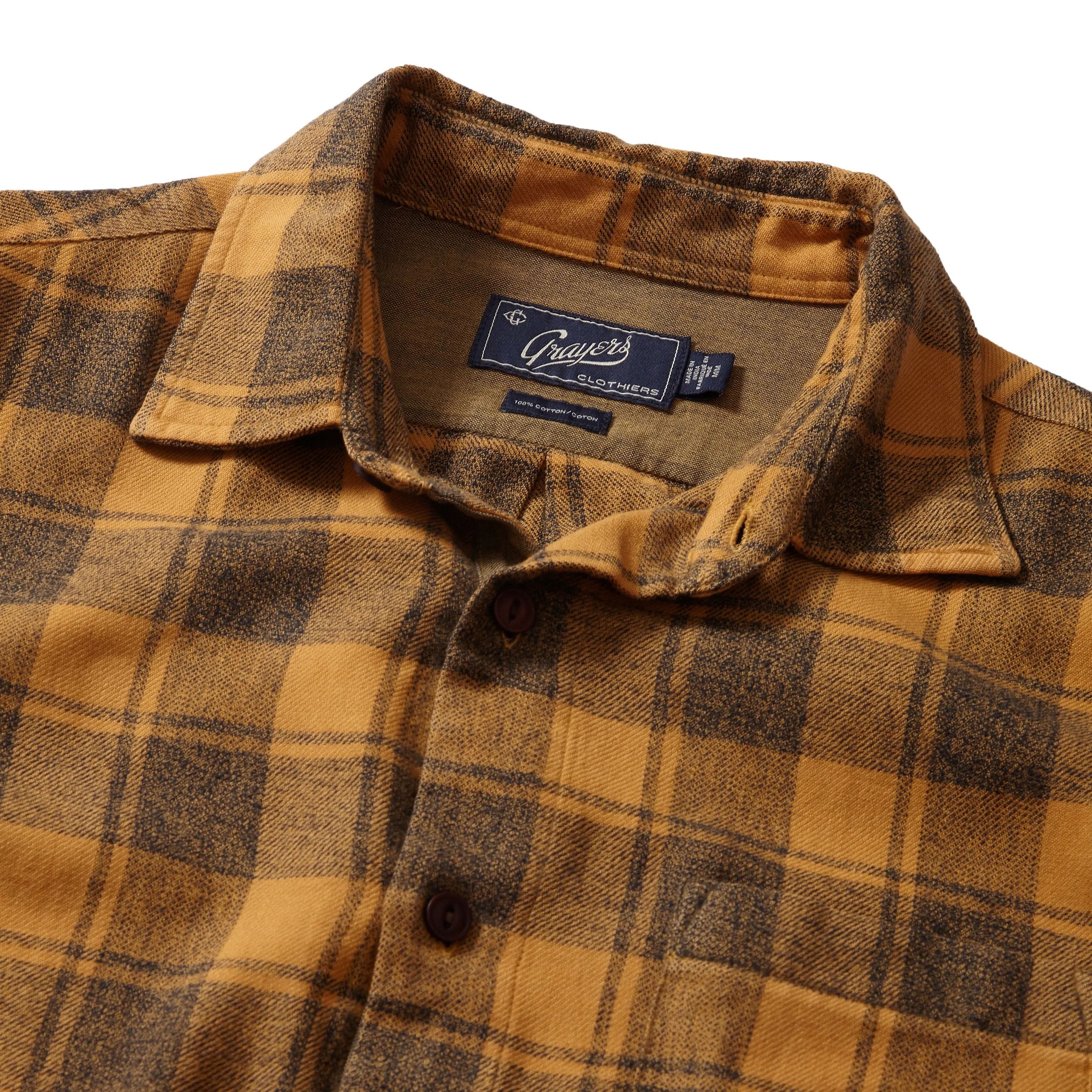 Jaspe Midweight Twill - Spruce Yellow Plaid sold by Grayers product image thumbnail 2
