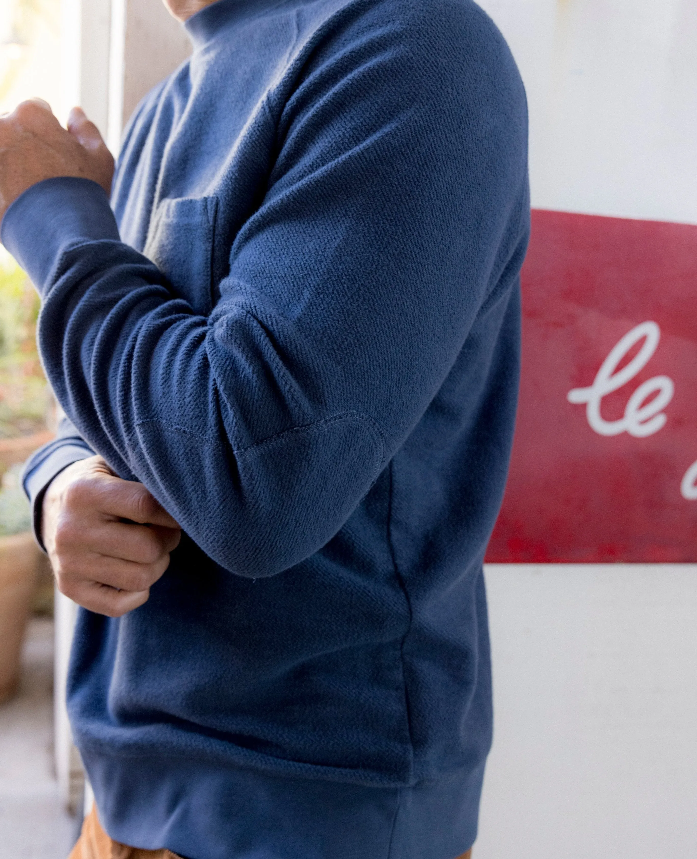 Dunlop Reverse Fleece Crew Neck - Dark Blue sold by Grayers product image thumbnail 3