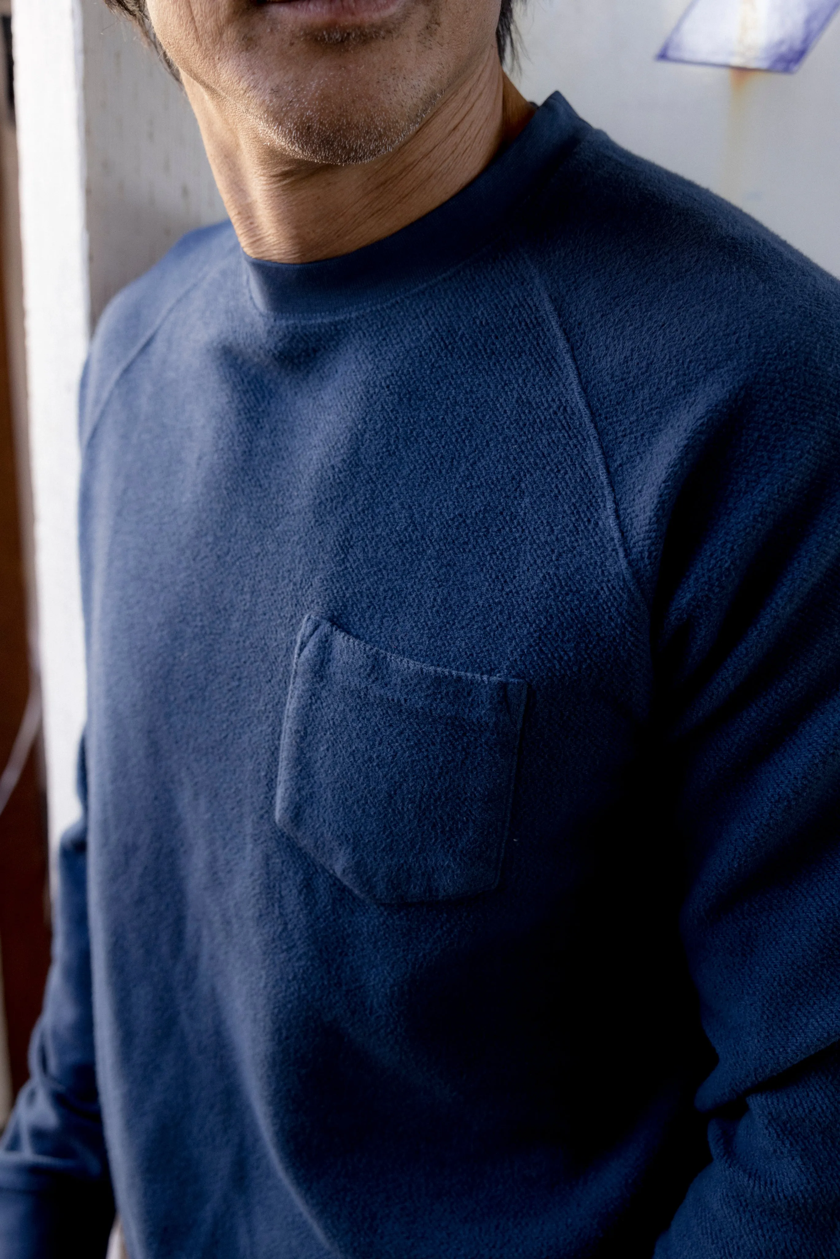 Dunlop Reverse Fleece Crew Neck - Dark Blue sold by Grayers product image thumbnail 4