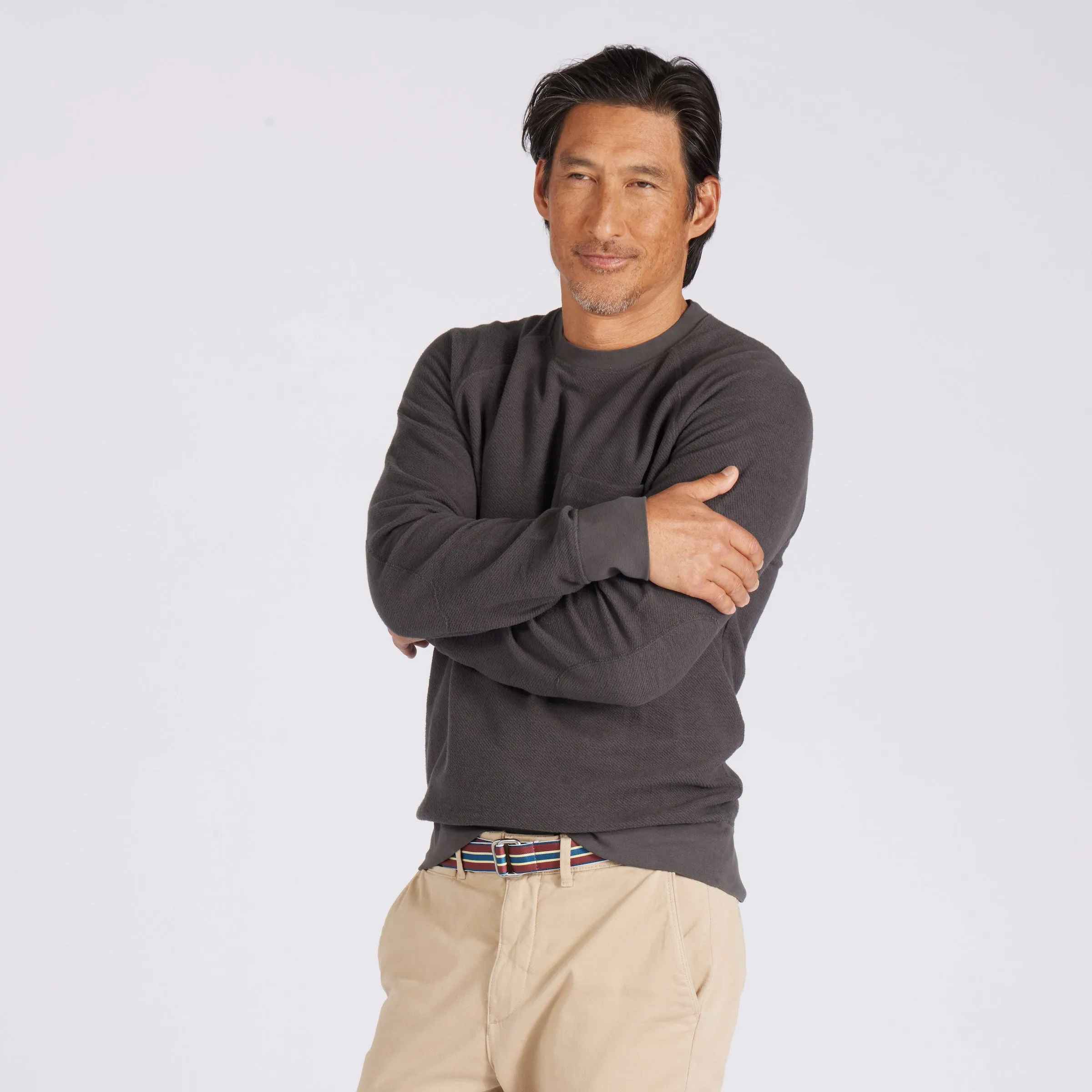 Dunlop Reverse Fleece Crew Neck - Beluga sold by Grayers product image thumbnail 5