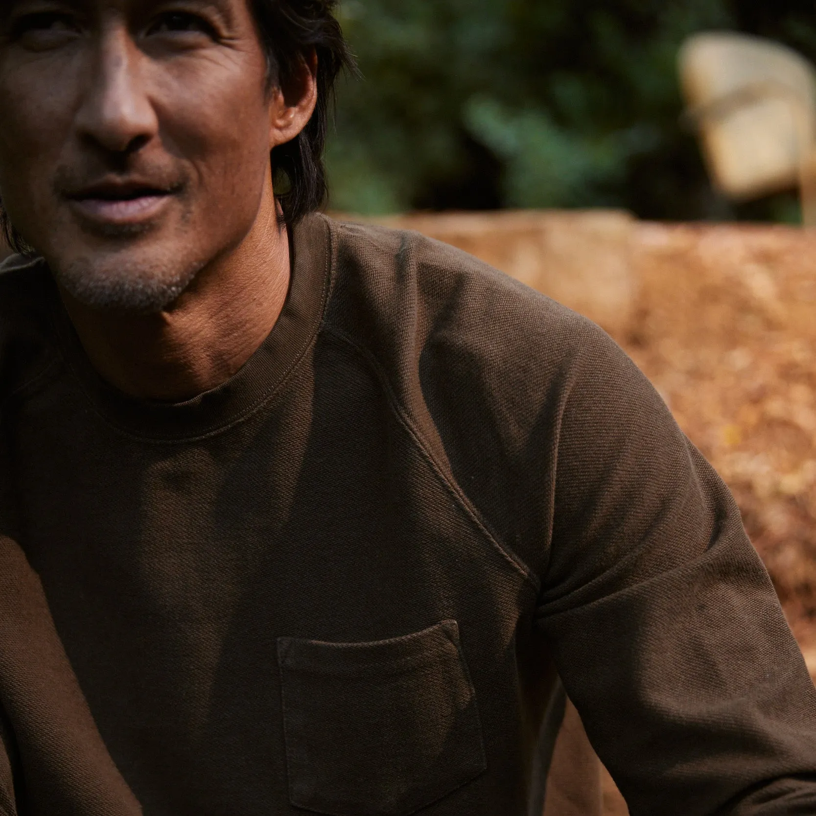 Dunlop Reverse Fleece Crew Neck - Dark Earth sold by Grayers product image thumbnail 2